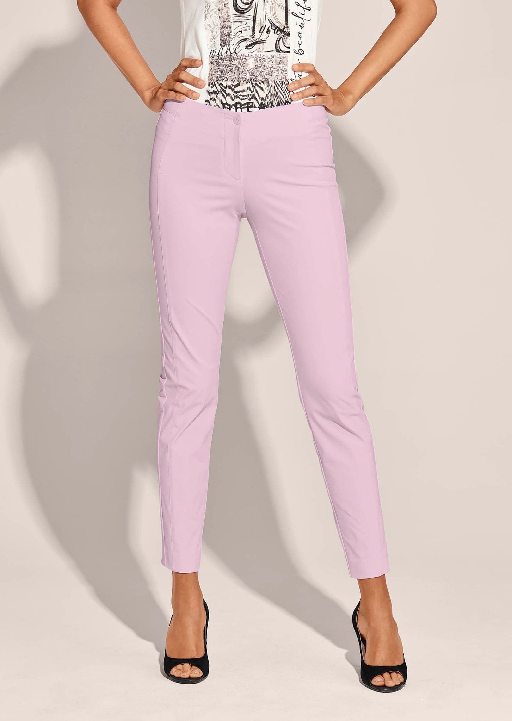 MADELEINE Stoffhose Schlanke Stretch-Hose mit Vichy-Karo Stoffhose in Knöch günstig online kaufen