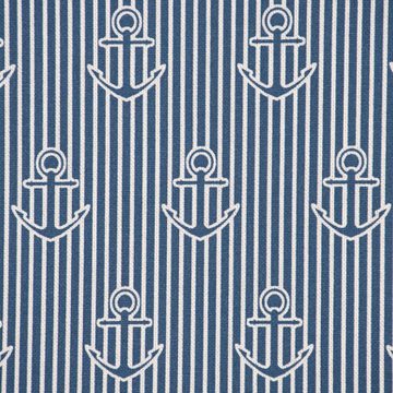 SCHÖNER LEBEN. Tischdecke SCHÖNER LEBEN. Tischdecke Iconic Anchor Stripe Anker Streifen blau wei, handmade