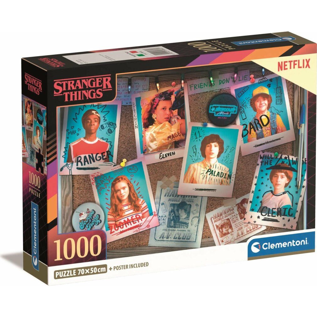 Clementoni® Puzzle Stranger Things-Puzzle 1000Stück, Puzzleteile günstig online kaufen