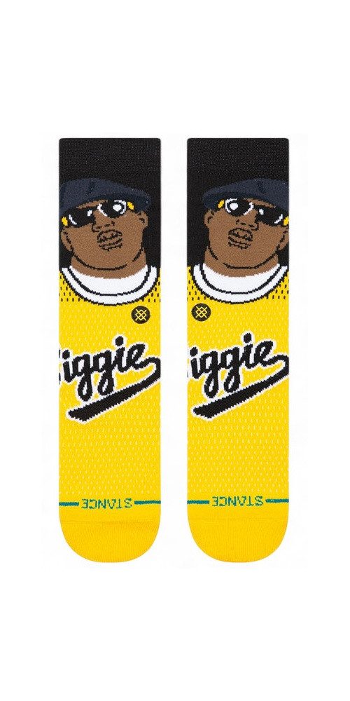 Stance Socken Tagessocke Crew Juicy (Biggie Small) gelb - 1 Paar günstig online kaufen