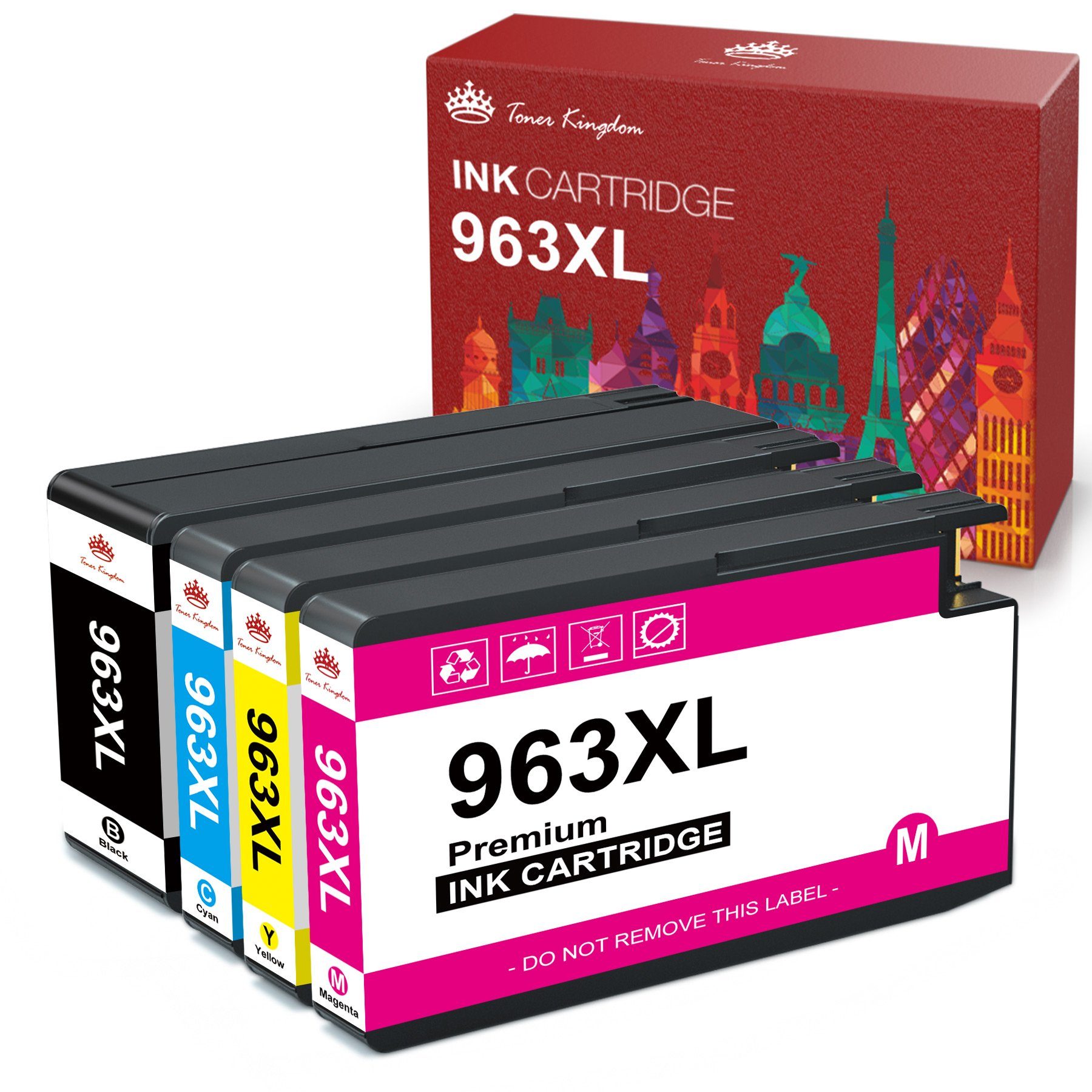 9020 963 963XL XL für 9010 Pro OfficeJet (0-tlg) Toner HP 9012 Tintenpatrone Kingdom