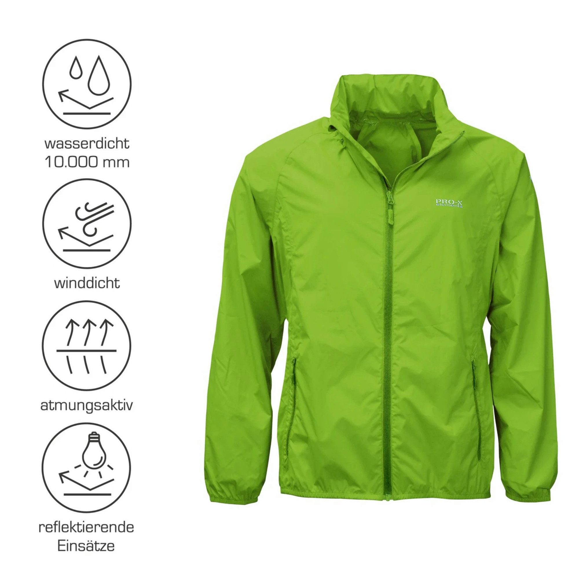 PRO-X ELEMENTS Regenjacke Herren-Regenjacke PACKable - günstig online kaufen