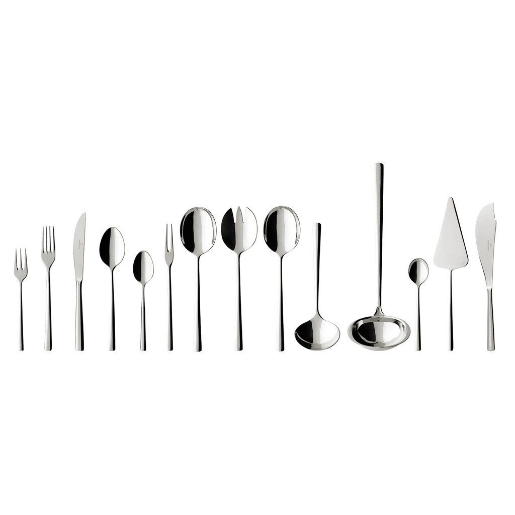 Villeroy & Boch Besteck-Set Piemont Tafelbesteck 70er Set (70-tlg), Edelstahl, Spülmaschinengeeignet