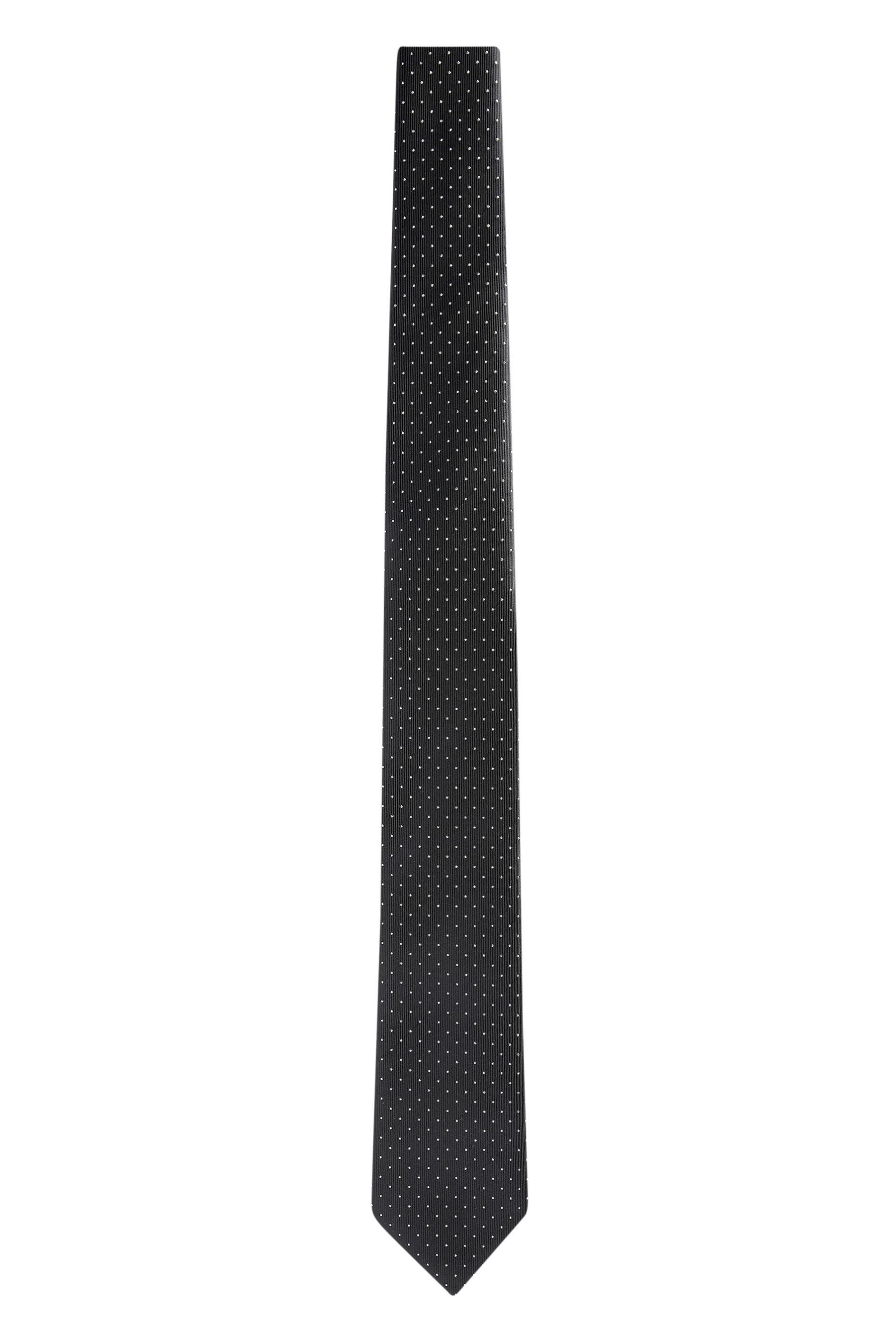 Partykrawatte Glitter Next (1-St) schmal Black Krawatte