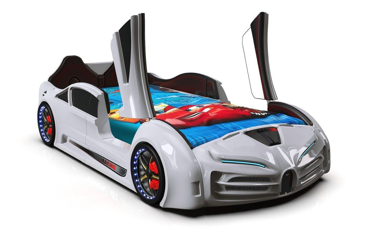Aktürk Autobett Autobett Racing XR9 Model Kinderbett mit Flügeltüren günstig online kaufen