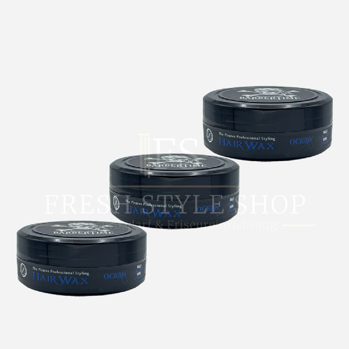 BARBERTIME Воск для волос 3x Воск для волос Hair Wax Styling Wax 150ml Ocean, 3-tlg.