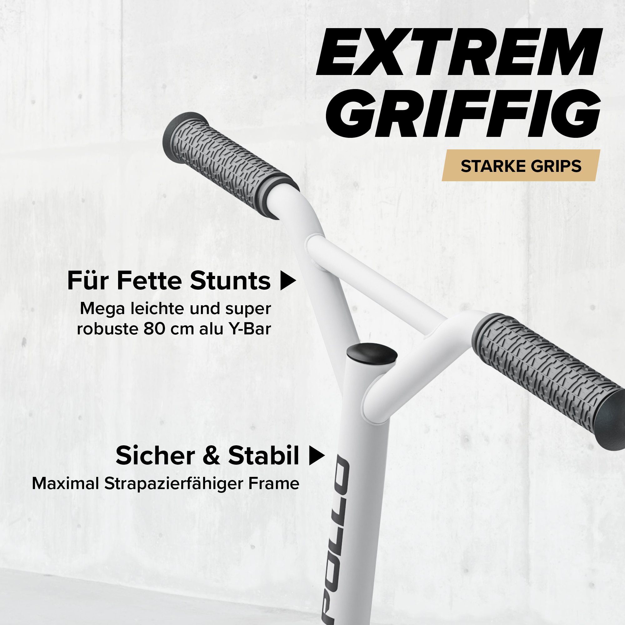 Apollo Stuntscooter Kinder Freestyle Kickscooter Genius Pro, Kinderroller Trick Roller Kinder und Erwachsene