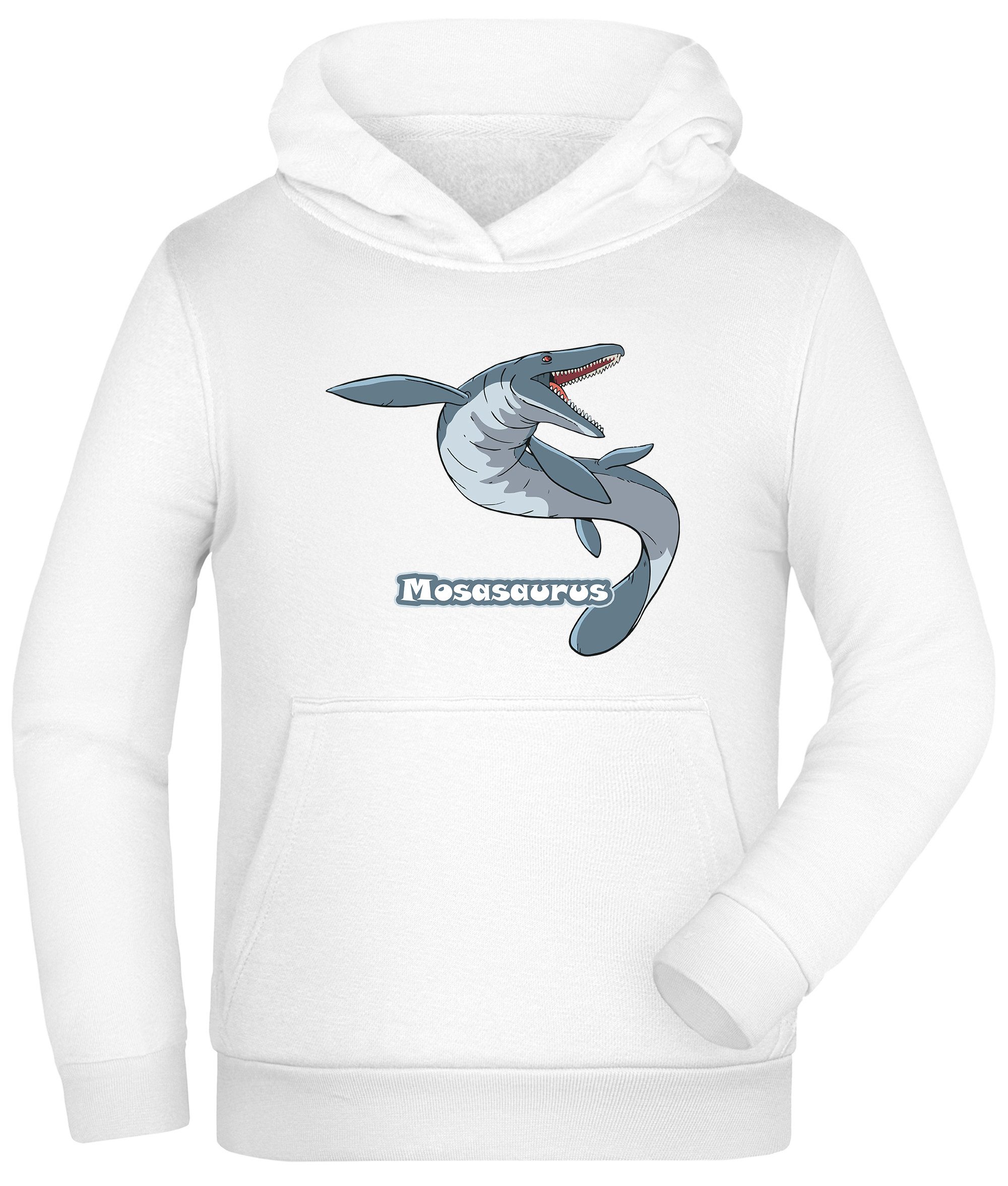 Hoodie Kinder Kapuzen Sweatshirt - Mit Mosasaurus Print