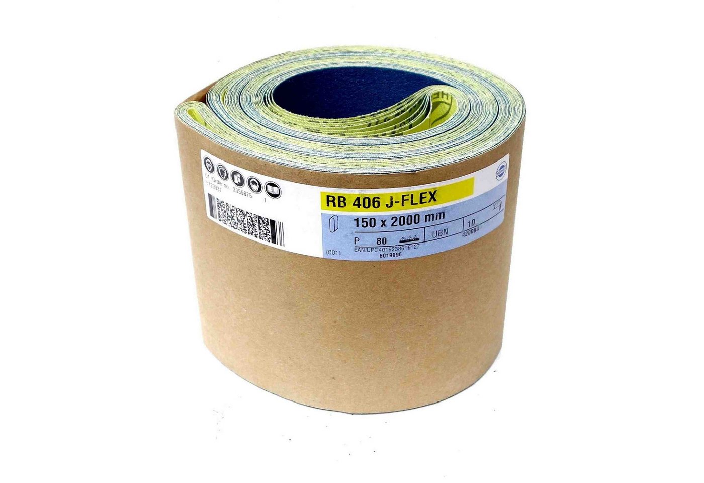 Thumbnail - Hermes Schleifwerkzeuge Schleifpapier Hermes RB 406 J-flex Schleifbänder, 150 x 2000 mm, (RB 406 J-flex, 10 St)
