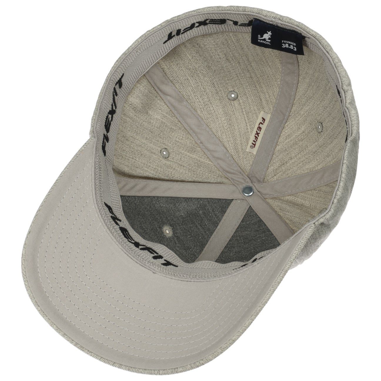 Hinten Baseballcap Kangol geschlossen Cap (1-St) hellgrau Baseball