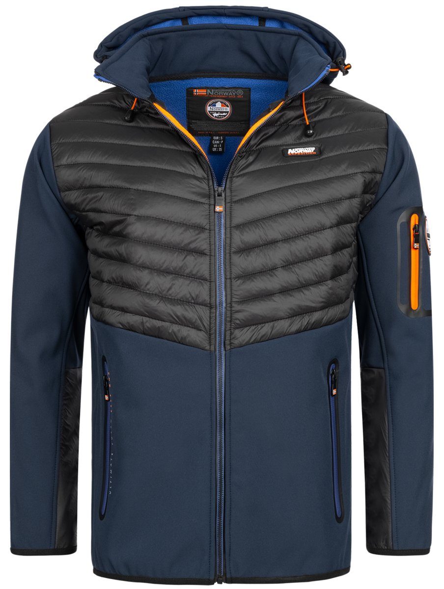 Geographical Norway Softshelljacke Geographical Norway Herren Herbst Winter Softshell Jacke Stepp Übergangsjacke