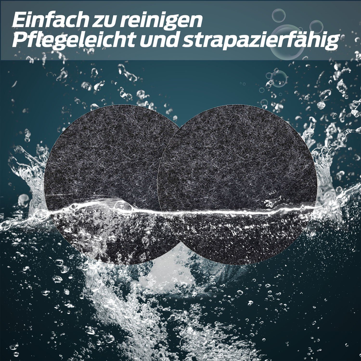 wortek Topfuntersetzer Untersetzer Pfannen Töpfe Teller Gläser Küche Filz, Zubehör für Töpfe und Pfannen und Geschirr, Set, 6-tlg., Set – Bild 4 von 5