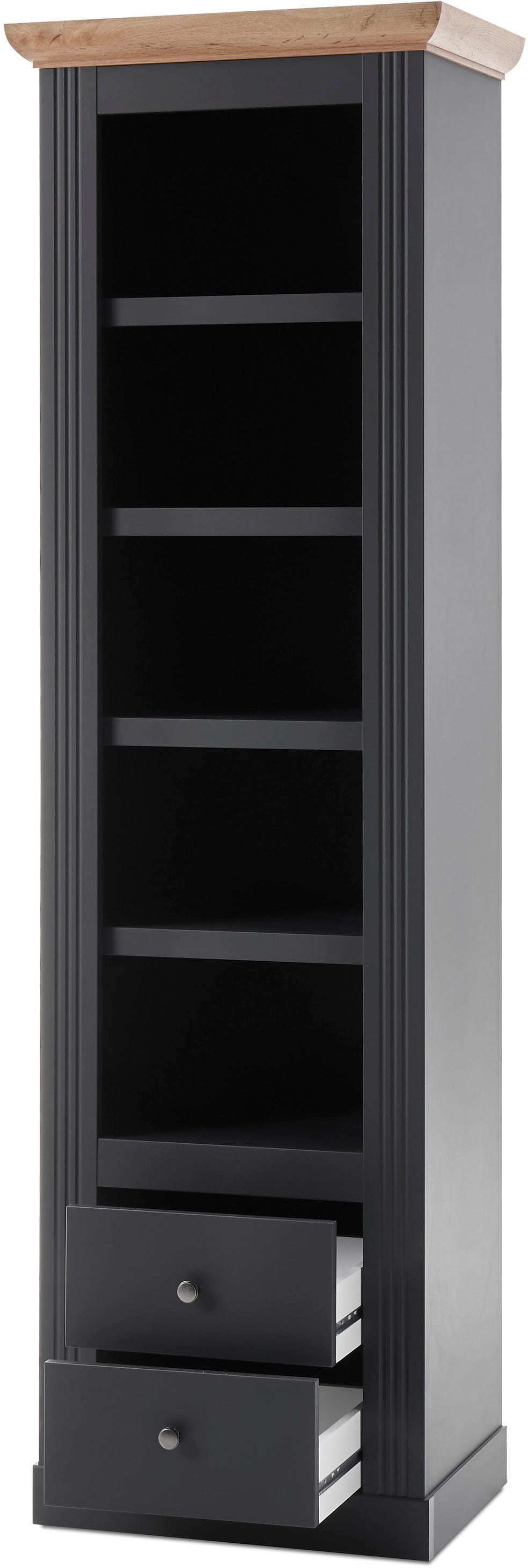 OTTO home Wohnwand Westminster S, (Set, 4-St., Vitrine, Lowboard, Standregal, Wandregal), im romantischen Landhausstil