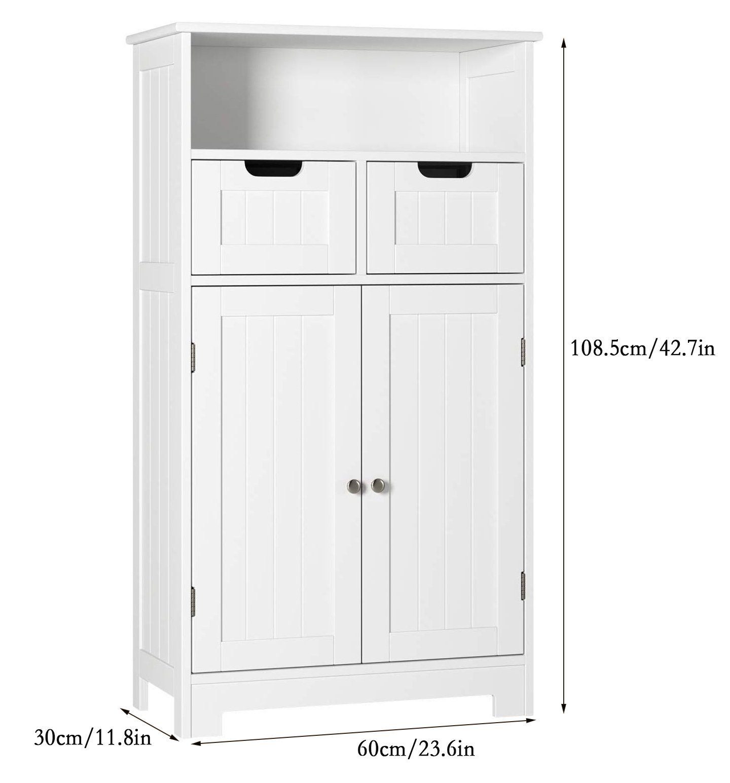 HOMECHO Medizinschrank Badezimmerschrank weiß,Badschrank,Schubladen,Türen günstig online kaufen