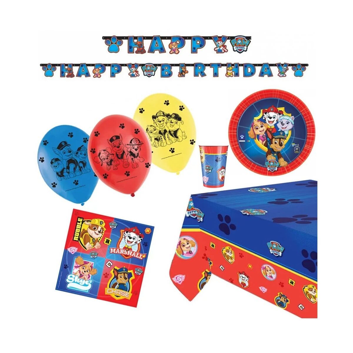 Kindergeschirr-Set Paw Patrol Party-Set 40-teilig