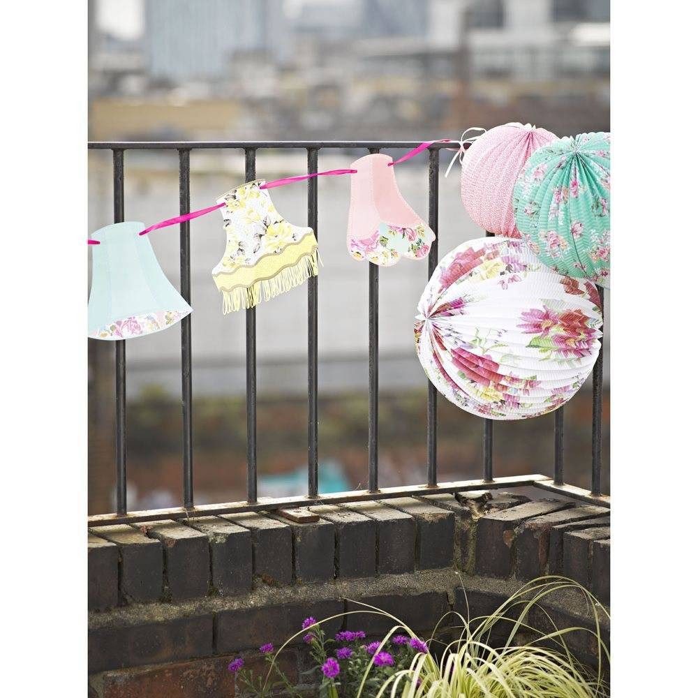 Talking Tables Papierlaterne Truly Scrumptious Party Garten Deko, 3er Set, Lampion, je 1x Ø 30, 25, 20 cm