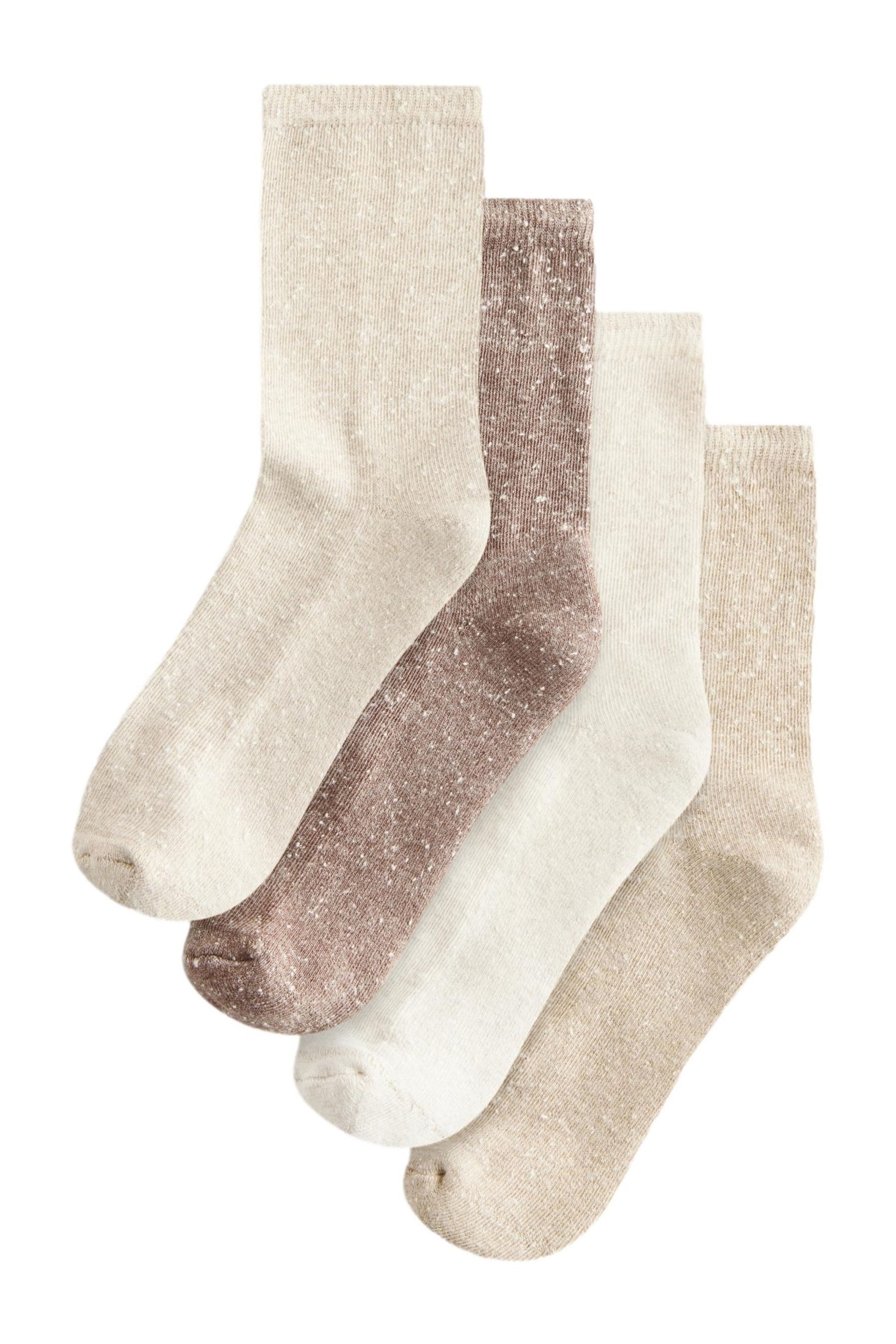 Kurzsocken Genoppte Socken mit gepolsterter Sohle, 4er-Pack