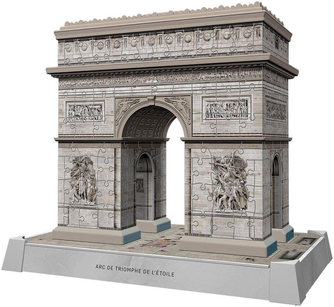 Ravensburger 3D-Puzzle Iconics: Triumphbogen Paris - mit Licht, 216 Puzzleteile, Made in Europe