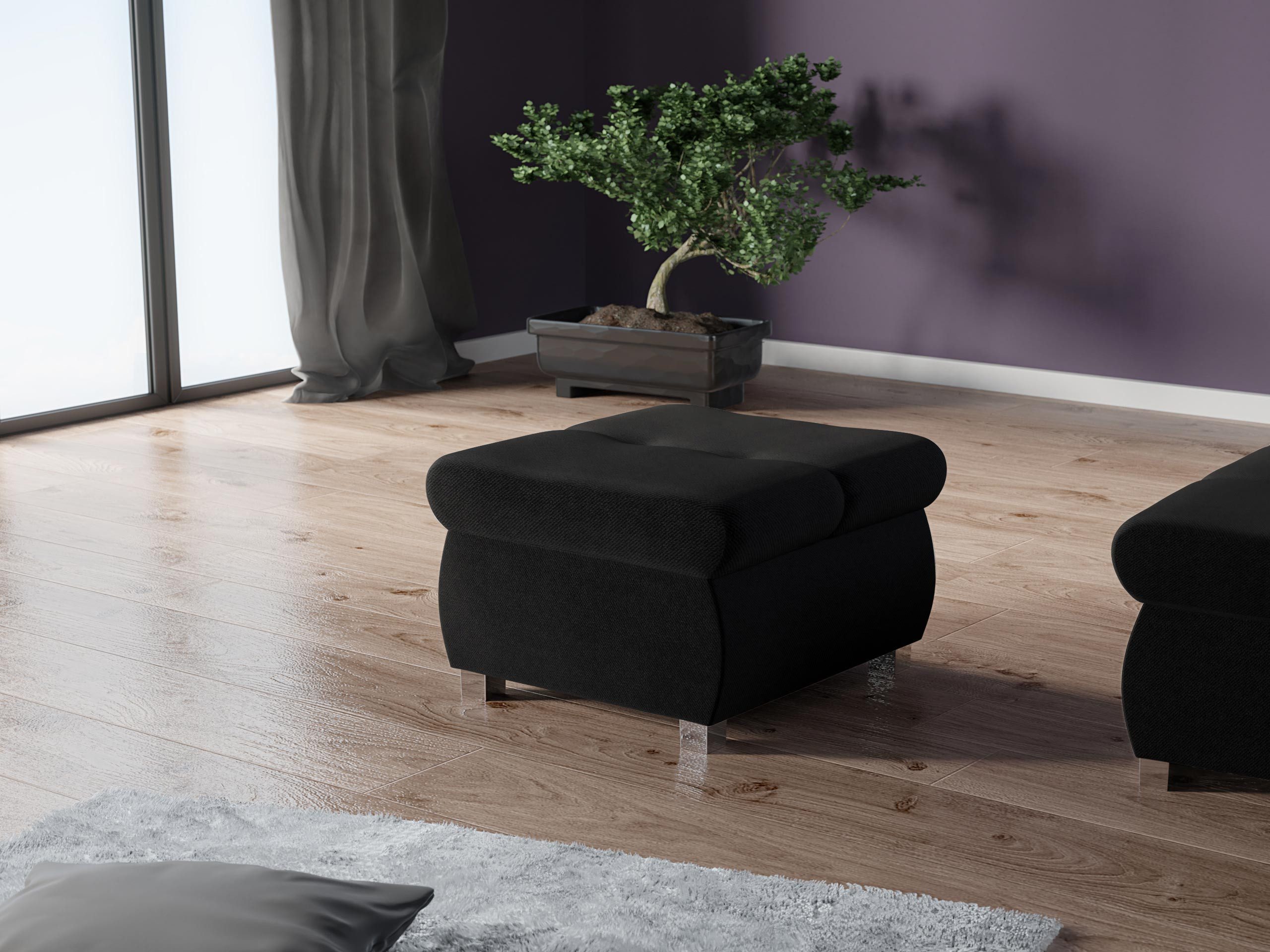 MIRJAN24 Polsterhocker Orkan Klein, Holzkonstruktion, 60x60x39 günstig online kaufen