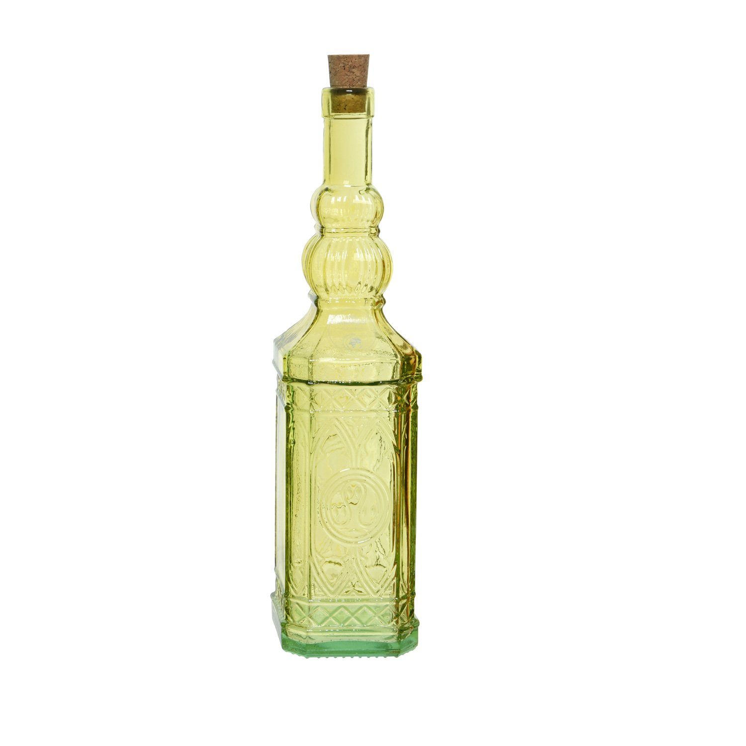 Flasche MARELIDA Deko Glas, (1-tlg) Likör Vorratsglas Glasflasche Recyclingglas, Retro Korken Vintage