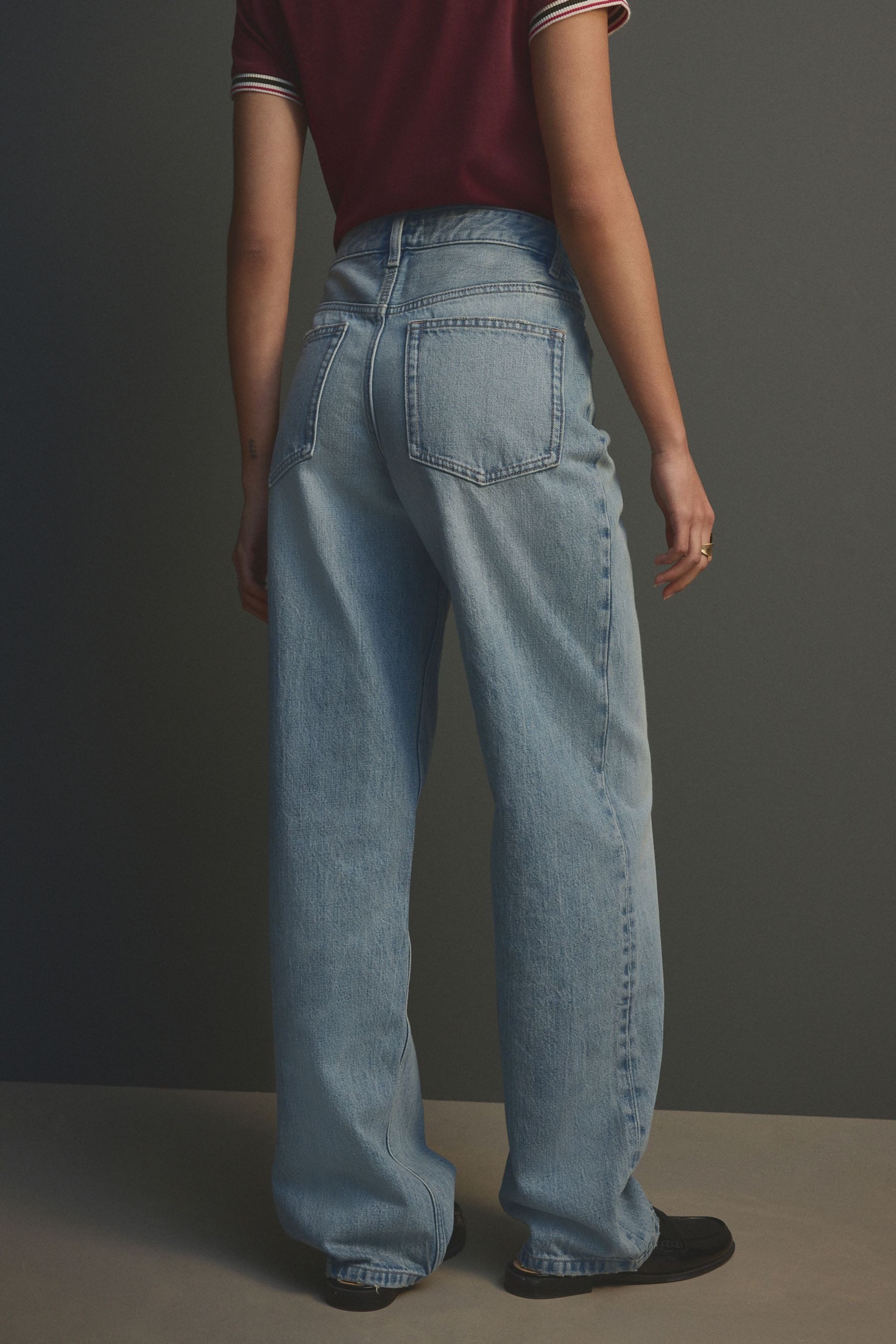 Next Weite Jeans Weite Baggy-Jeans aus günstig online kaufen