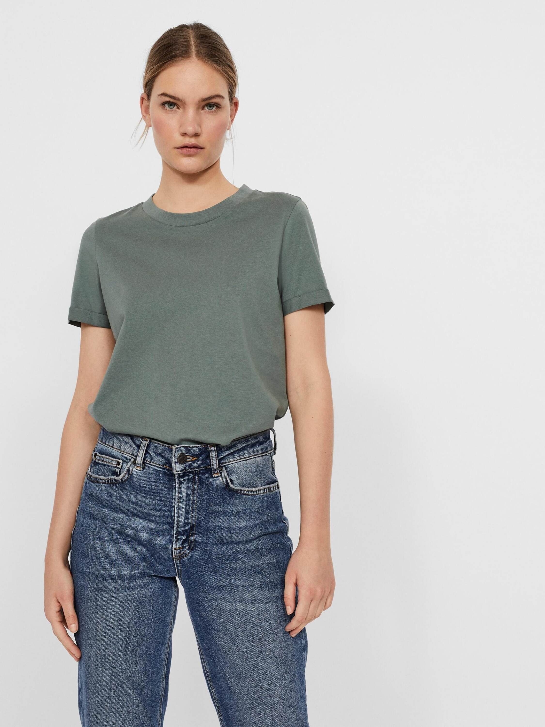 Vero Moda T-Shirt VMPaula (1-tlg) Plain/ohne günstig online kaufen