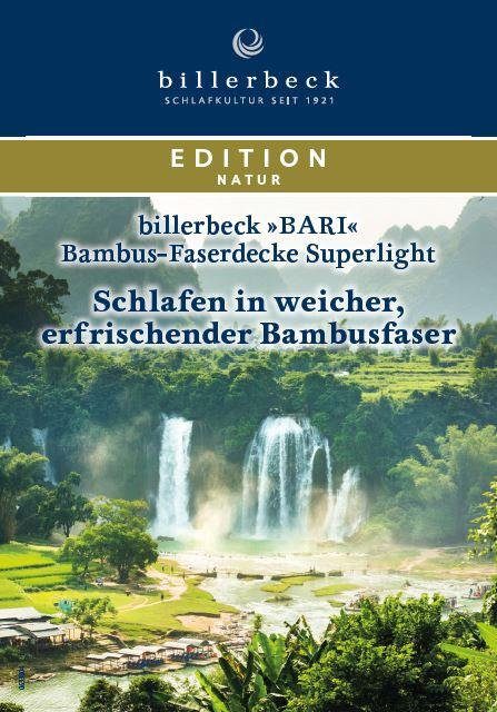 Baumwolle Bari 100% Naturfaserbettdecke, billerbeck, Bezug: Superlight,