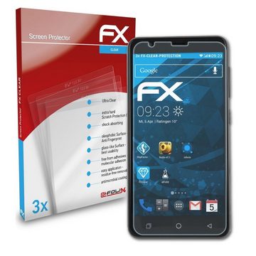 atFoliX Schutzfolie Displayschutz für myPhone Fun 8, (3 Folien), Ultraklar und hartbeschichtet