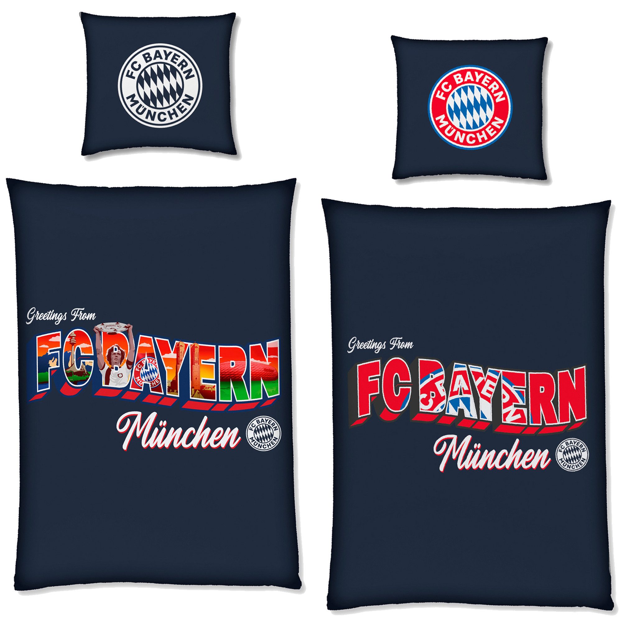 BERONAGE Wendebettwäsche FC Bayern München Bettwäsche günstig online kaufen
