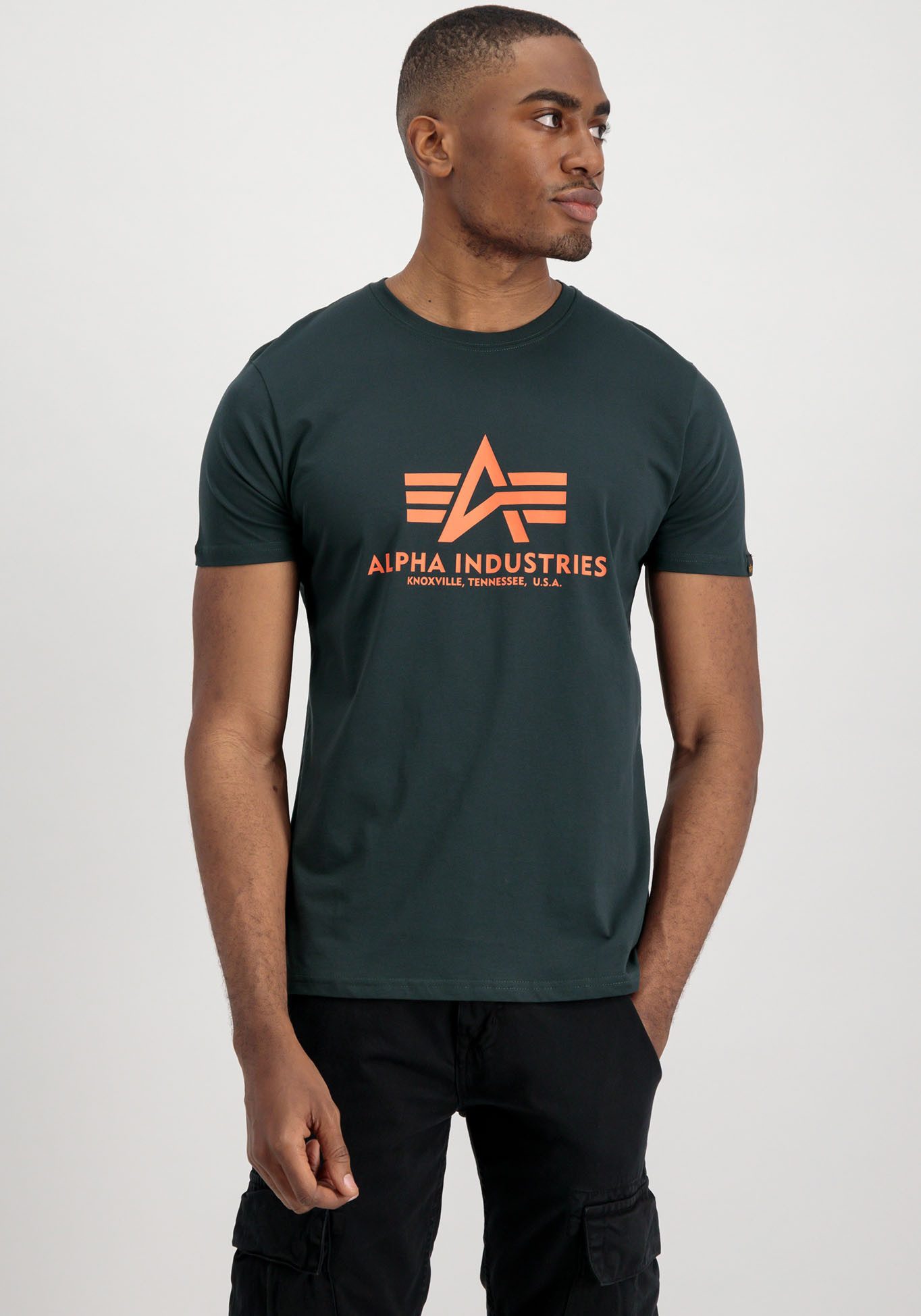 Alpha Industries Rundhalsshirt Basic T 2 Pack (Set, 2-tlg)