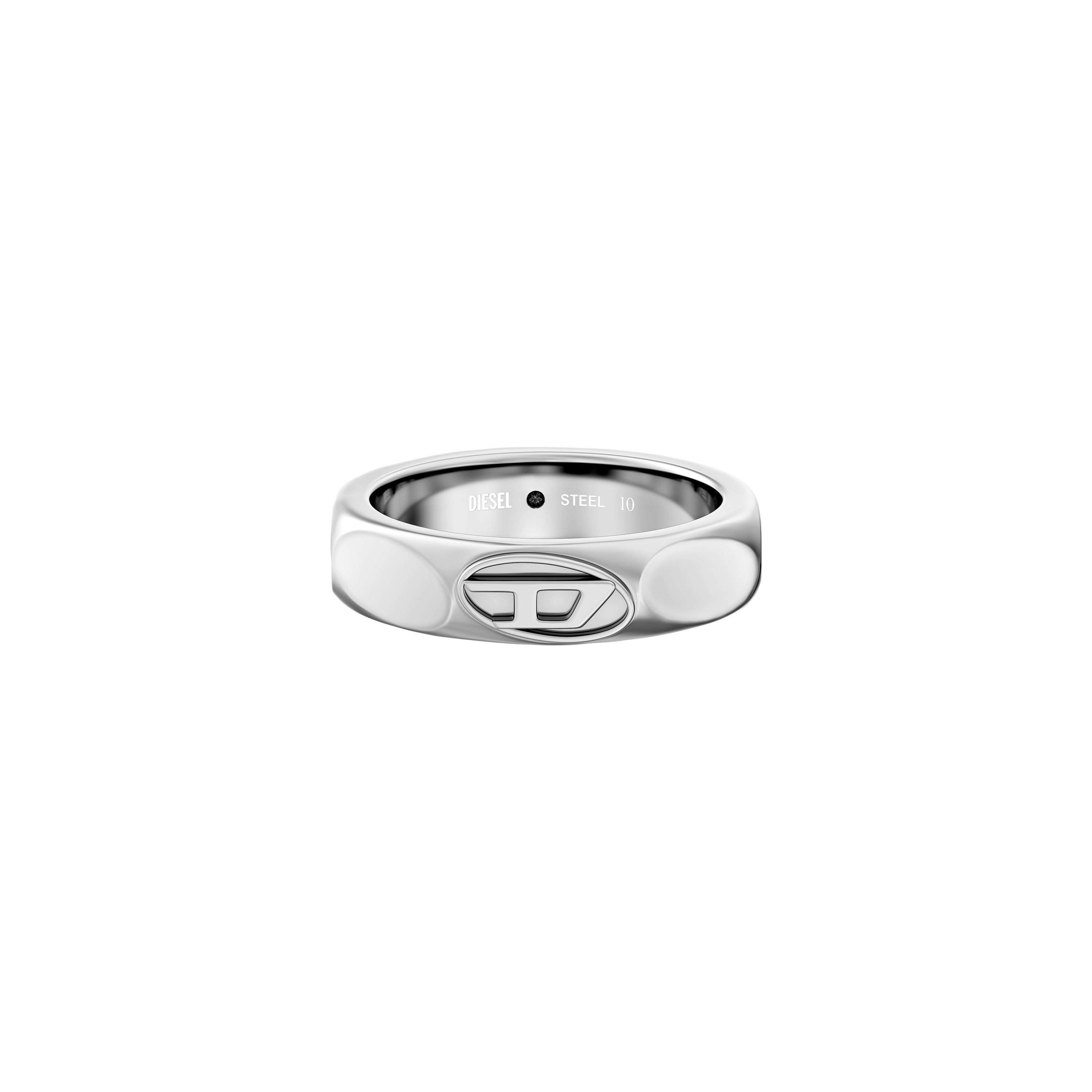Diesel Fingerring Schmuck Geschenk Edelstahl Ring Oval D Logo