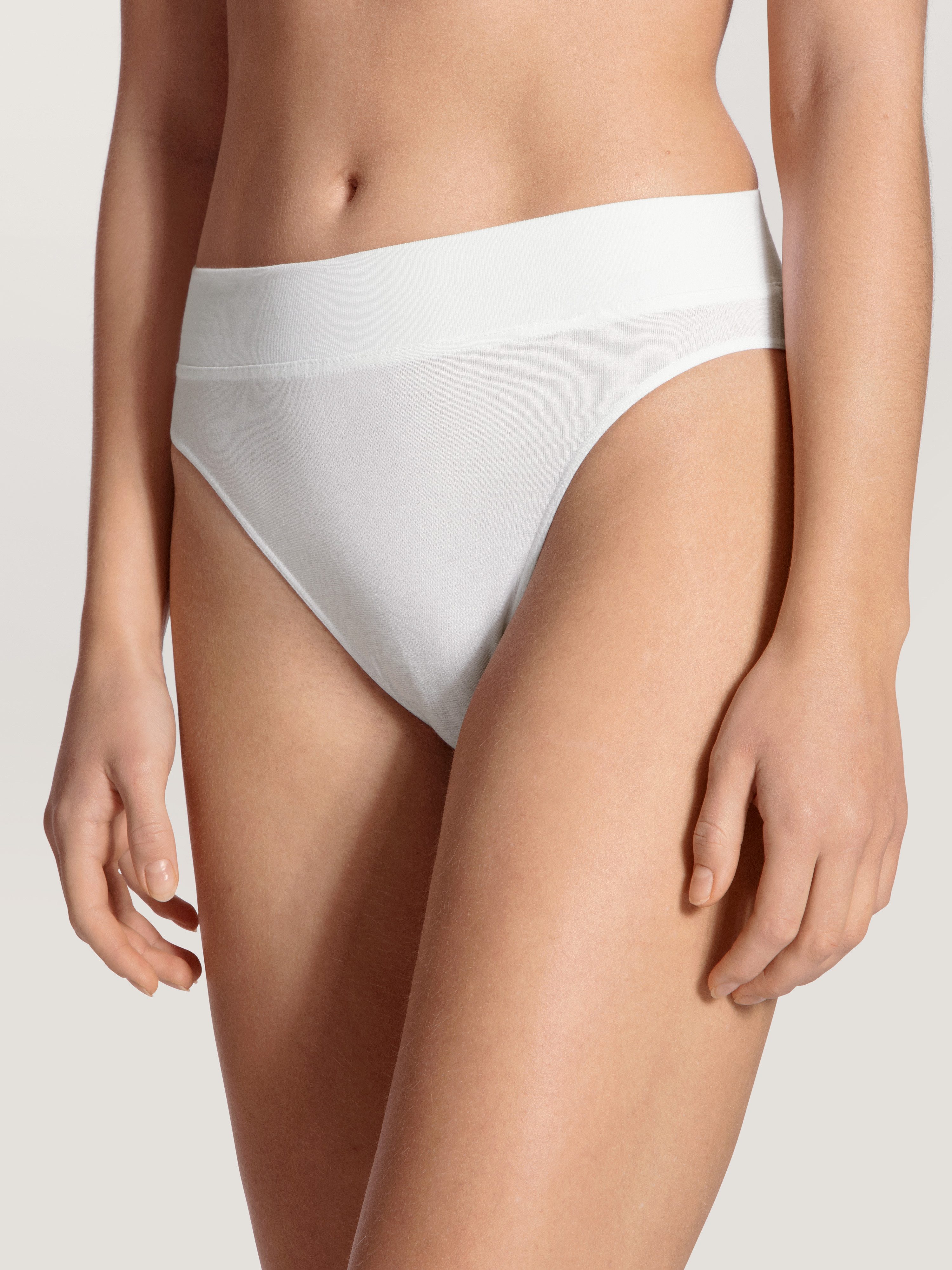 CALIDA High-Waist-Slip Elastic Duopack (2er Pack) breiter Softbund, elastisch, atmungsaktiv, weich
