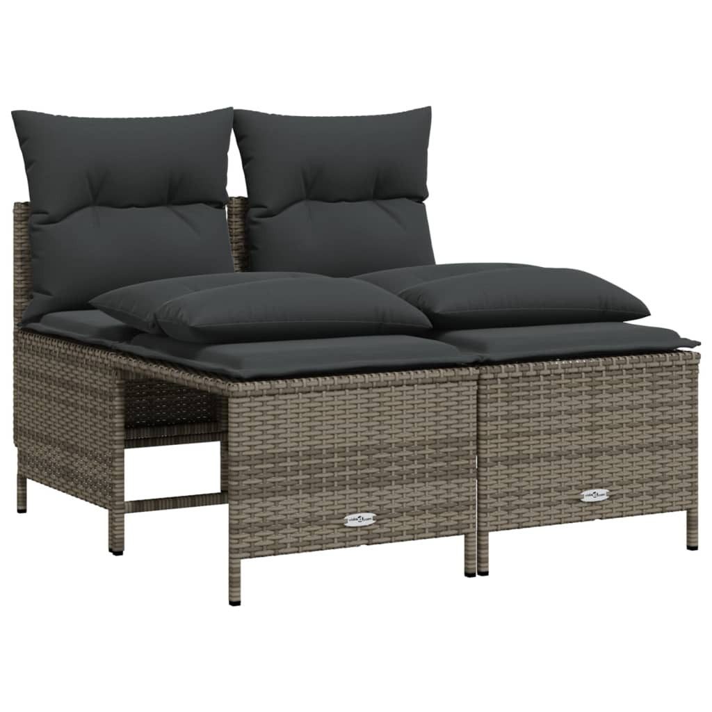 vidaXL Gartenlounge-Set 4-tlg. Garten-Sofagarnitur mit Kissen günstig online kaufen