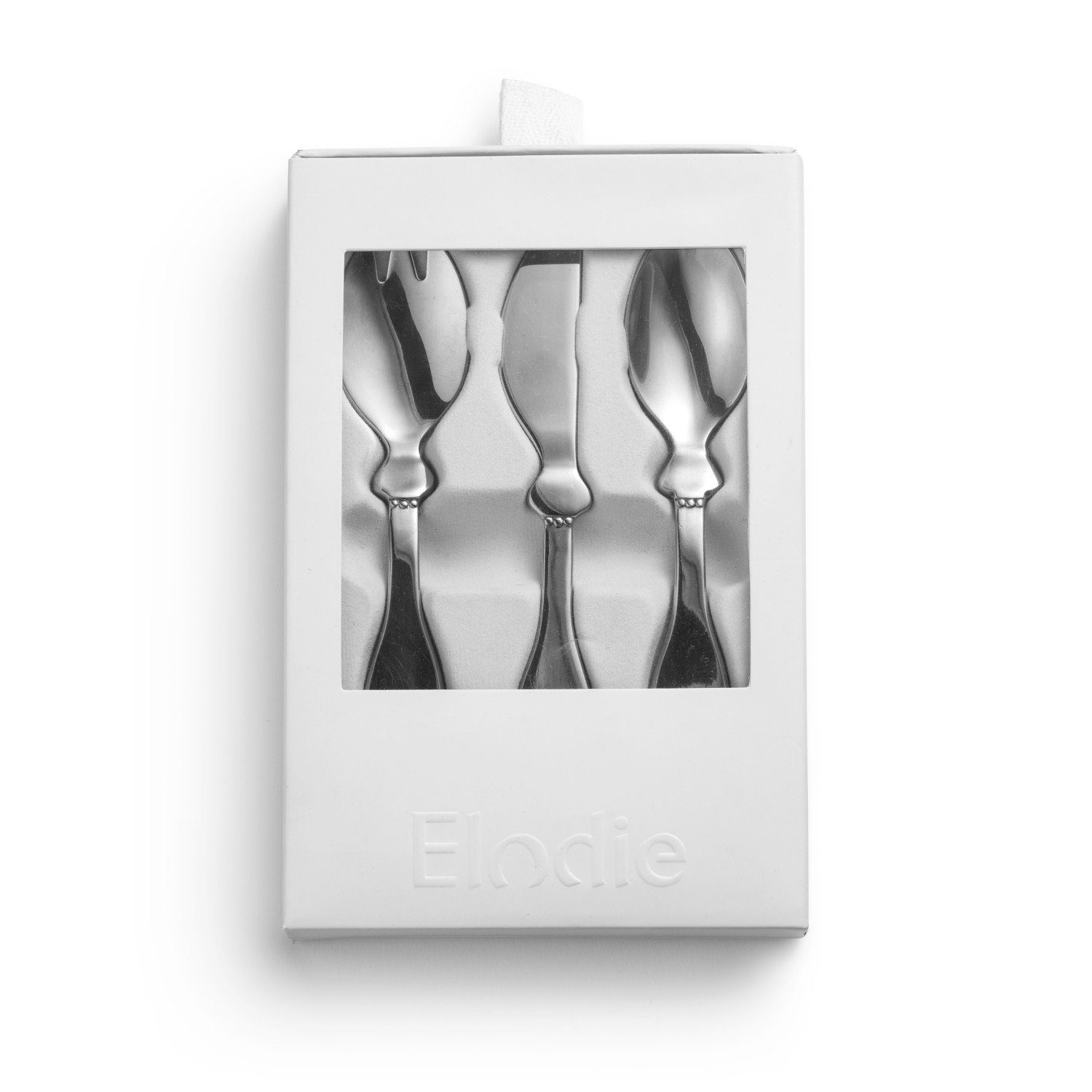 Elodie Kinderbesteck Besteck Set für Kinder Silber (3-tlg), 1 Personen