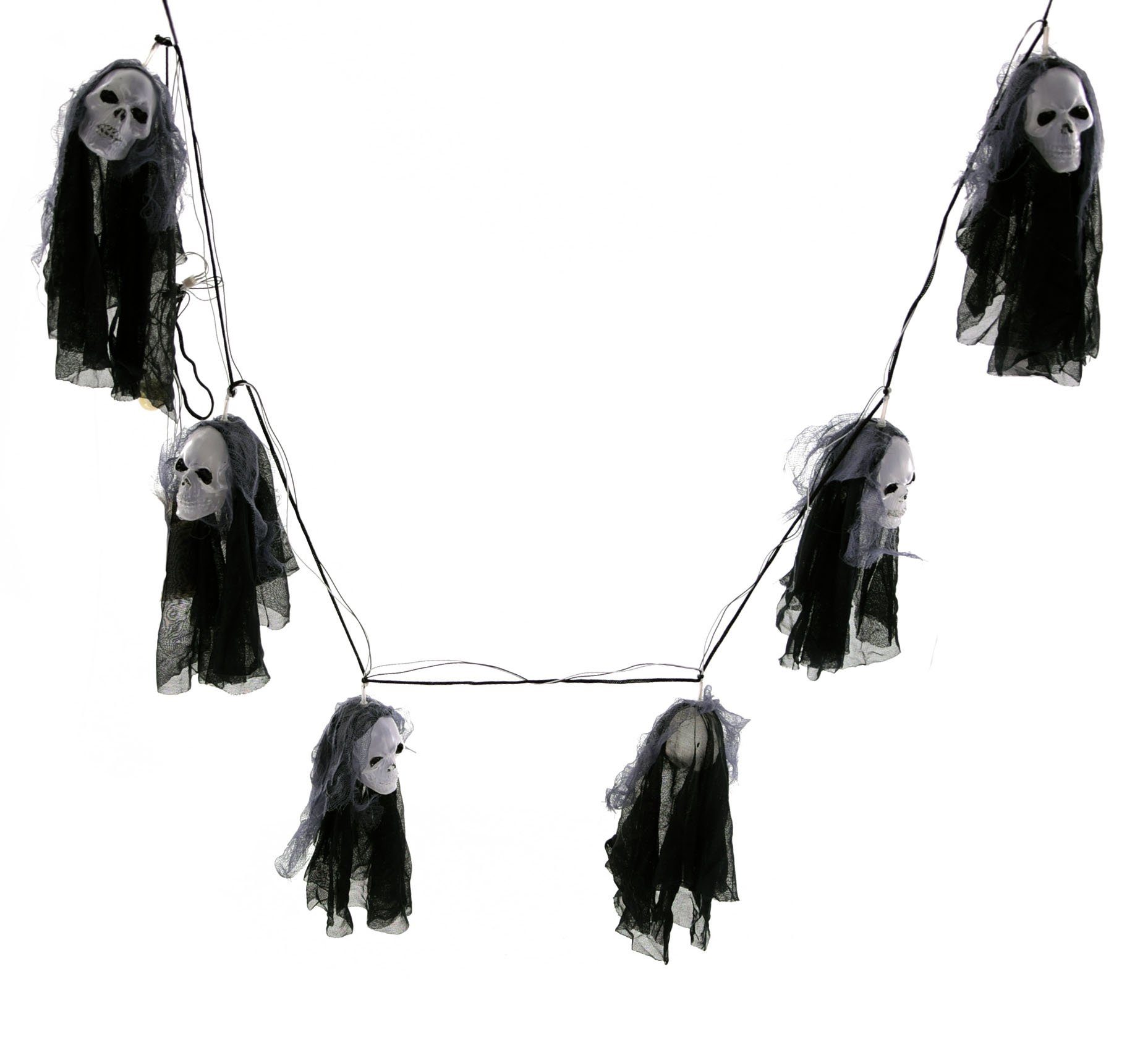 F.I.G. Dekoobjekt Halloween Dekoration - Lichterkette 6 Geister (1,80m), Le günstig online kaufen