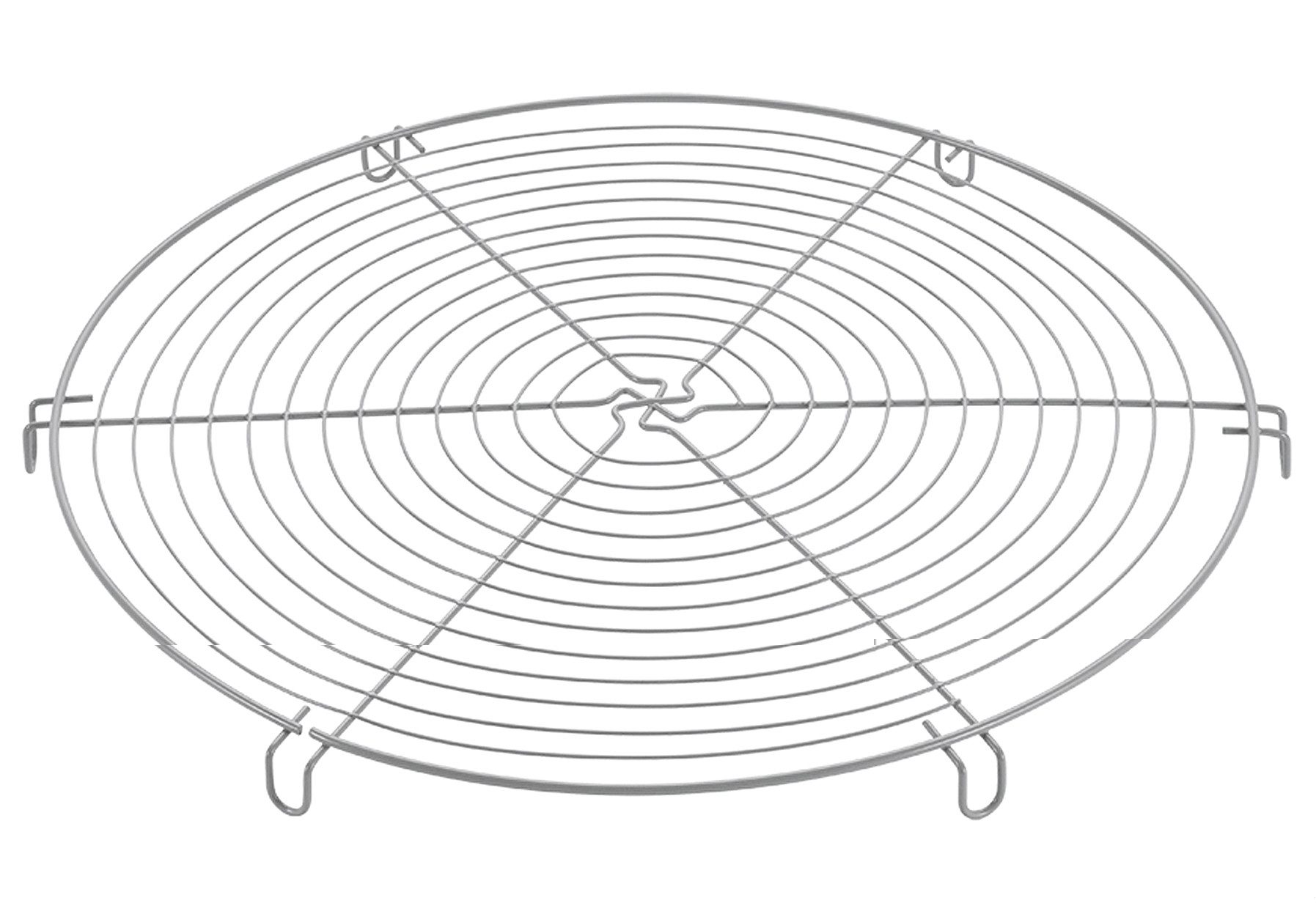 Metaltex Abkühlgitter Tortenkühler, Runder Tortenkühler Ø 32 cm, engmaschig, 4 Füße, Antihaft