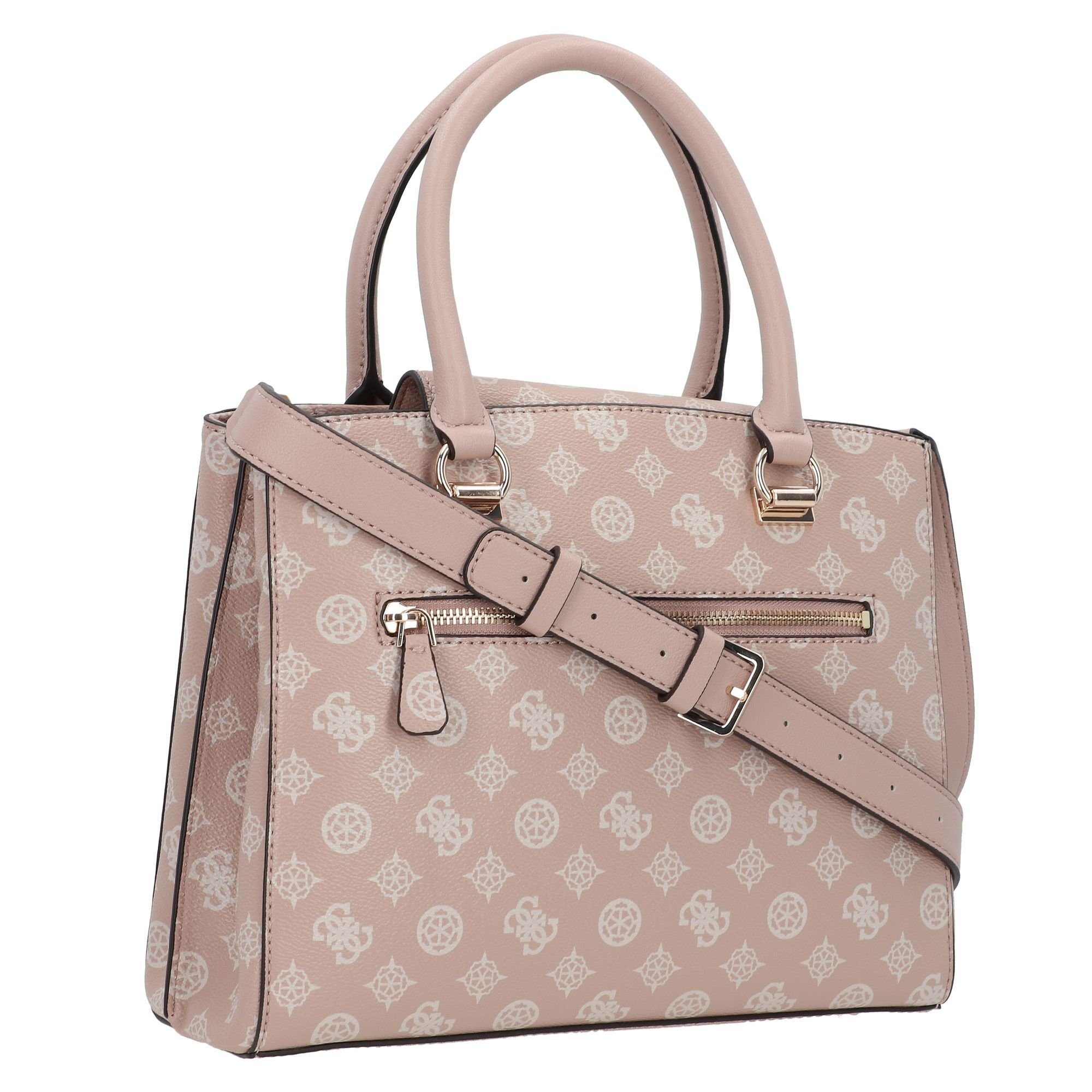 Guess Henkeltasche Noelle, Polyurethan light logo rose