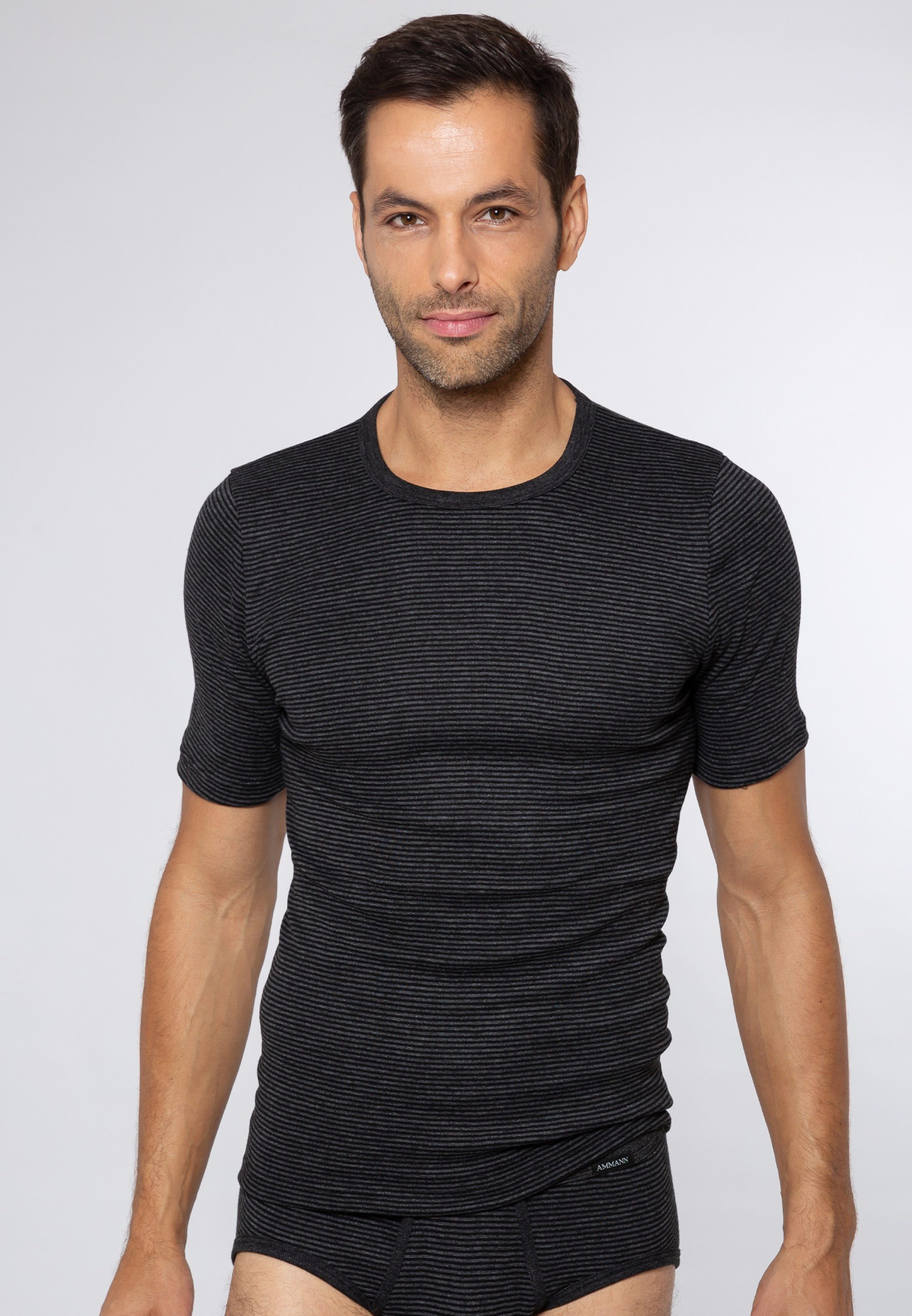 Ammann Unterhemd Jeans Feinripp (1-St) Unterhemd / Shirt Kurzarm - Baumwoll günstig online kaufen