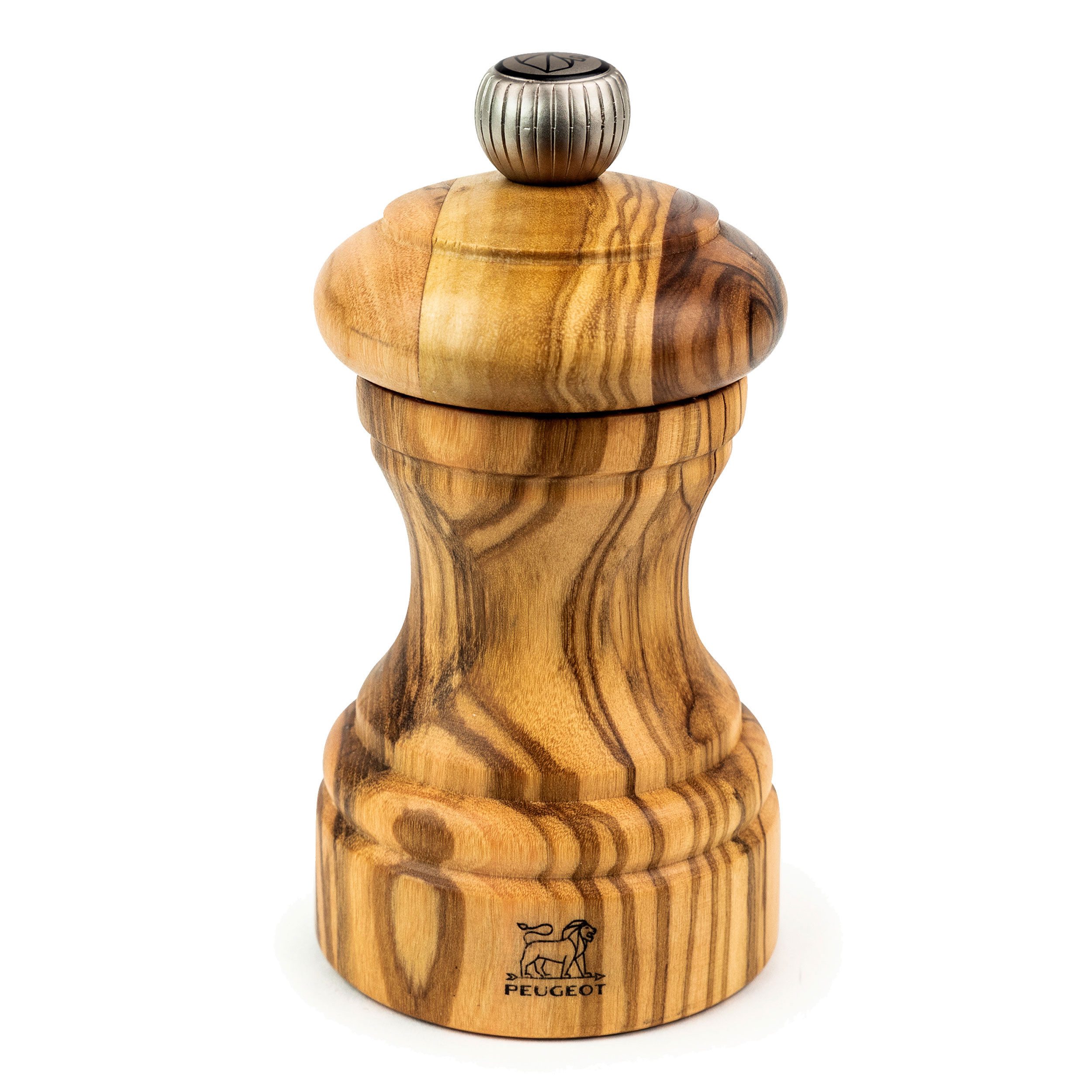 Pfeffermühle BISTRO 10cm Olivenholz Natur Stahlmahlwerk Manuel Manuell