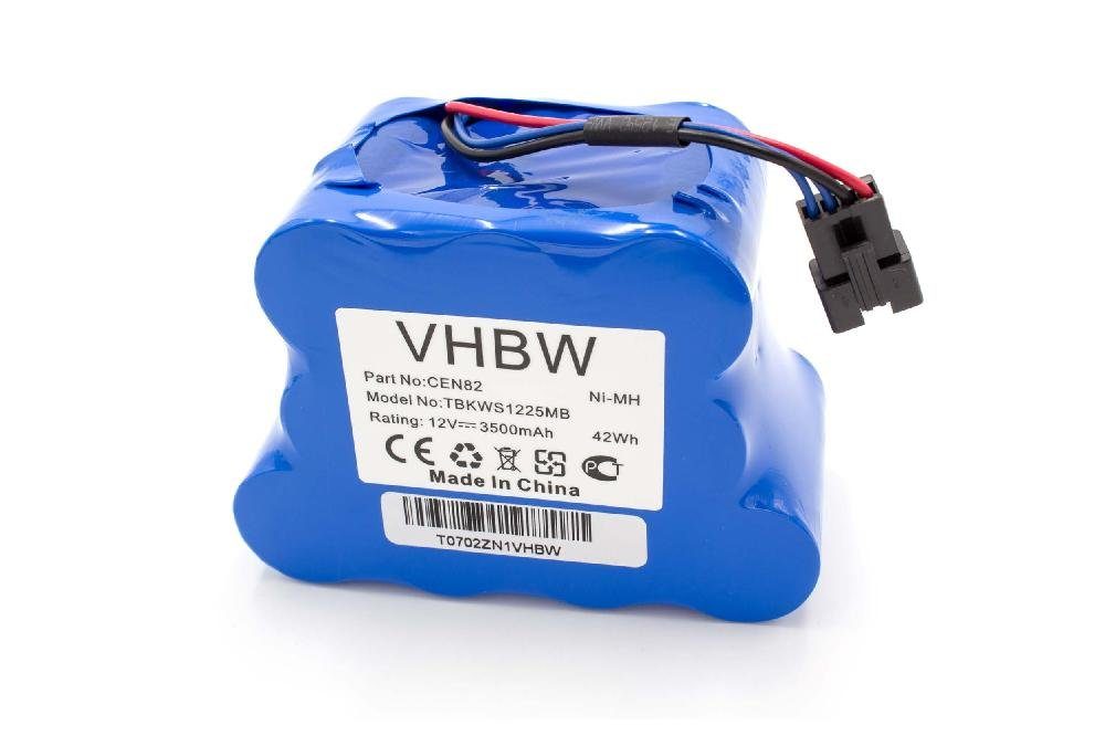 vhbw kompatibel mit Ecovacs Deebot 800, 810, 830, D8-Serie Staubsauger-Akku NiMH 3500 mAh (12 V)