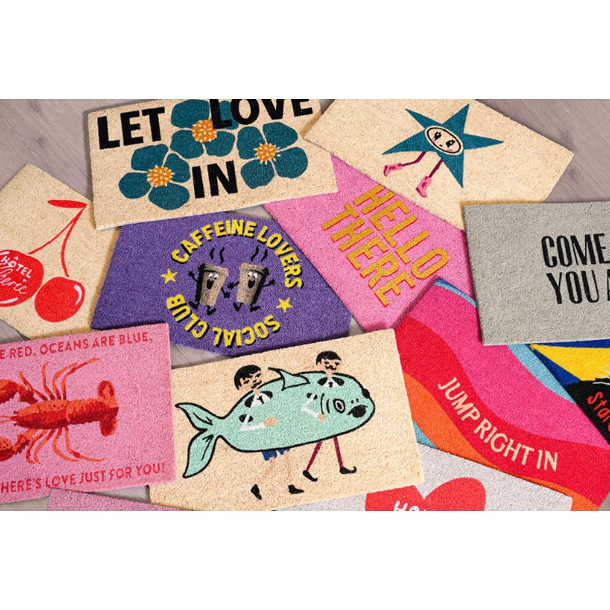 Giftcompany Fußmatte Fußmatte aus Kokosfasern Jump Right In (75x45cm) günstig online kaufen