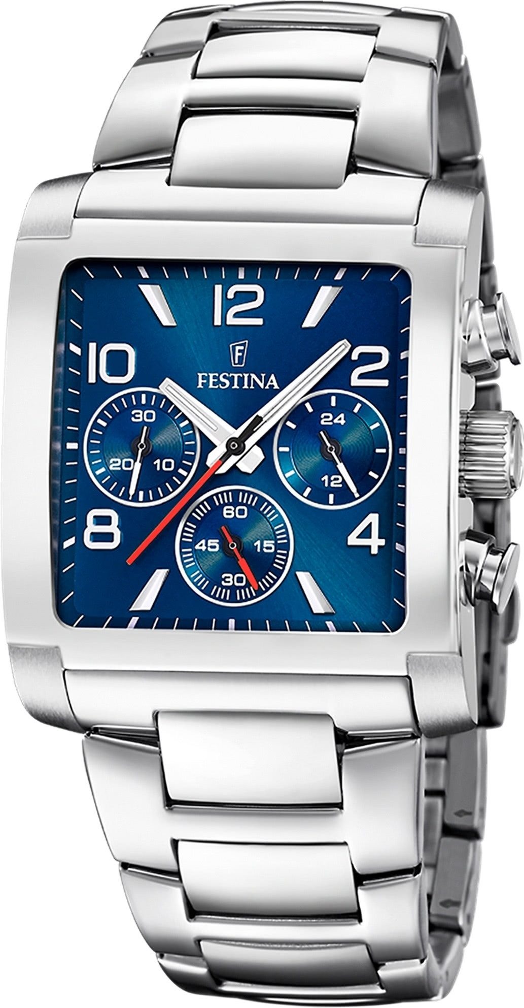 Festina Chronograph Festina Herrenuhr Edelstahl silber, günstig online kaufen