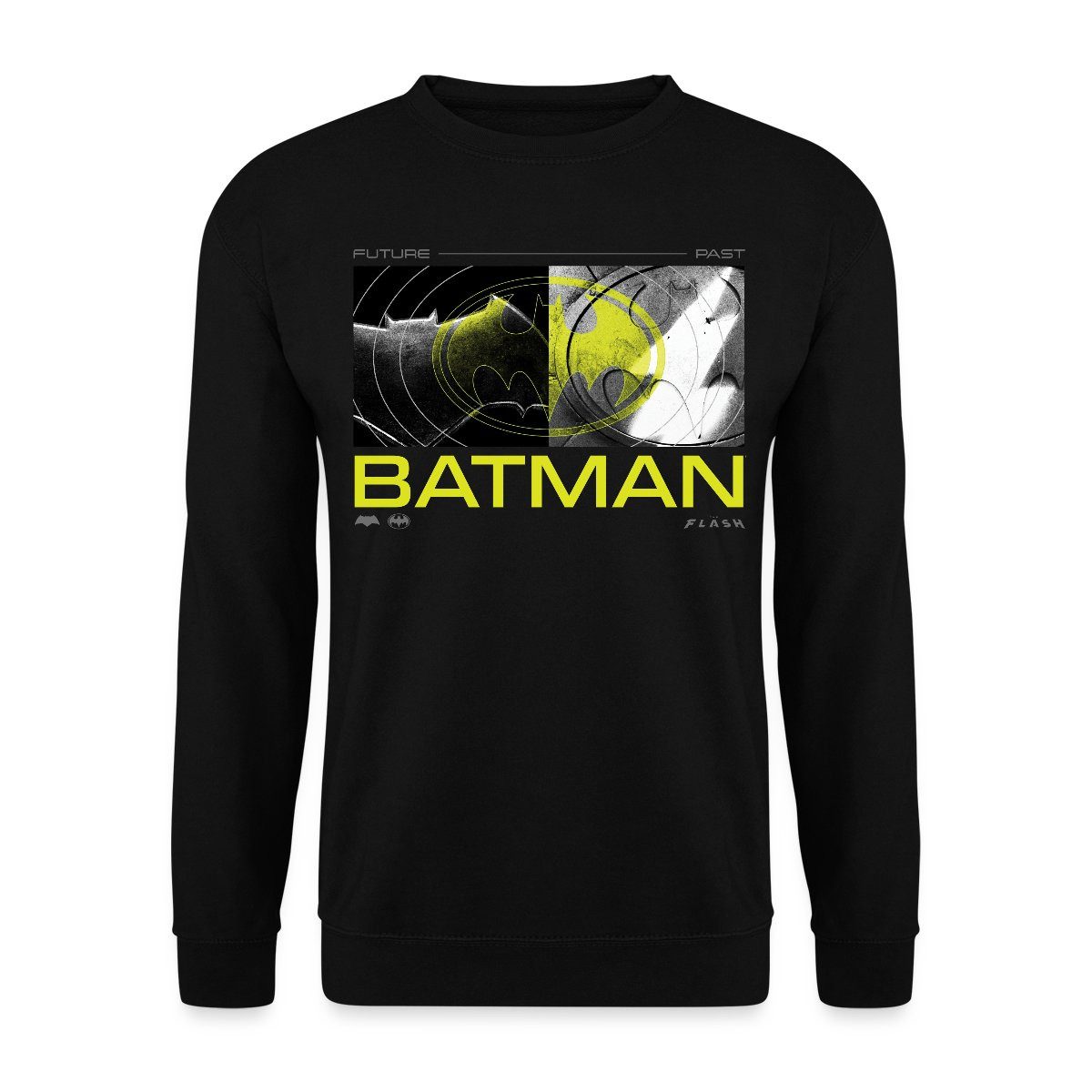Spreadshirt Sweatshirt The Flash Und Batman Zukunft Und Vergangenheit Unisex Pullover (1-tlg)