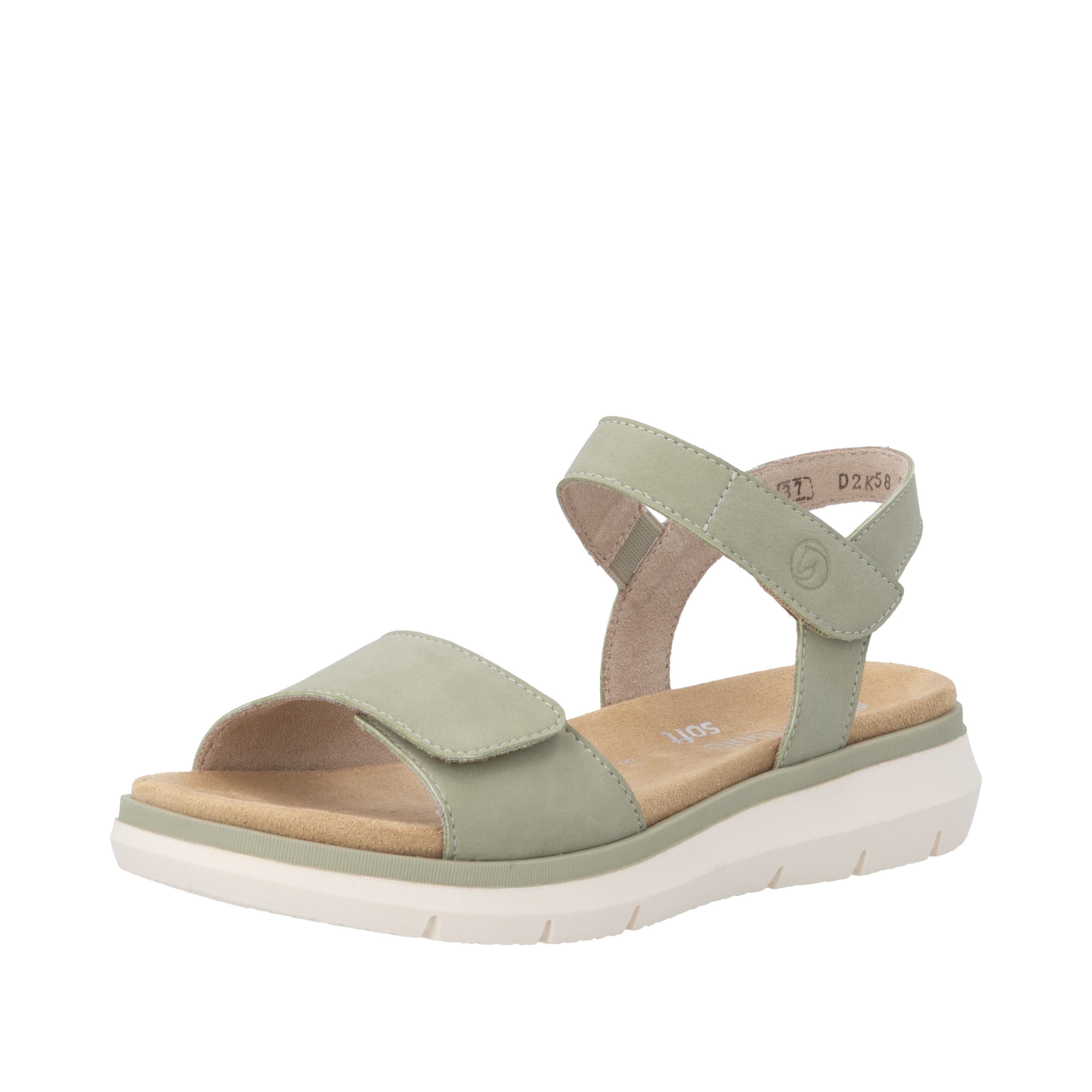 Remonte Keilsandalette Sommerschuh, Sandalette mit zwei Klettverschlüssen