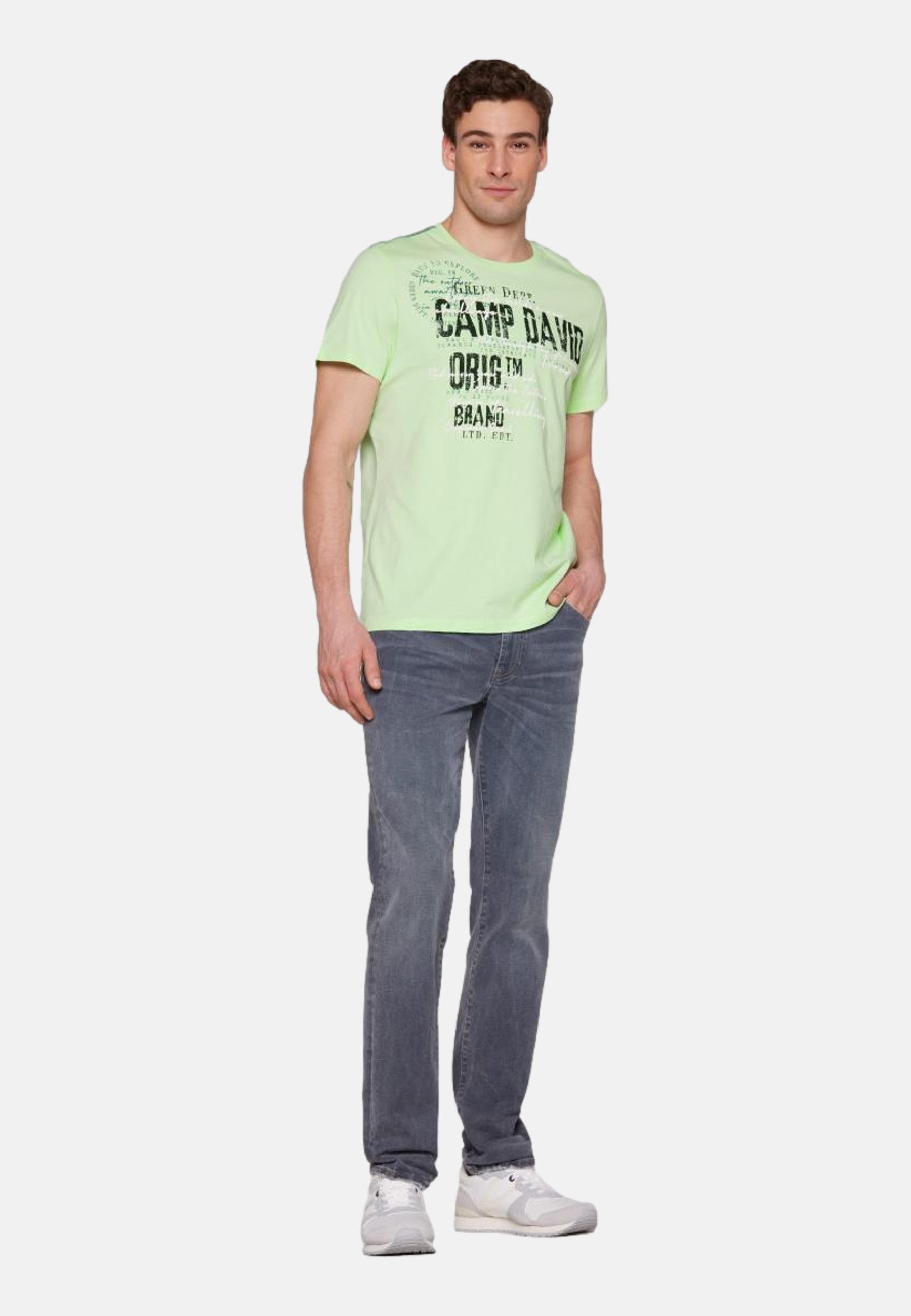 CAMP DAVID V-Shirt mit Baumwolle günstig online kaufen