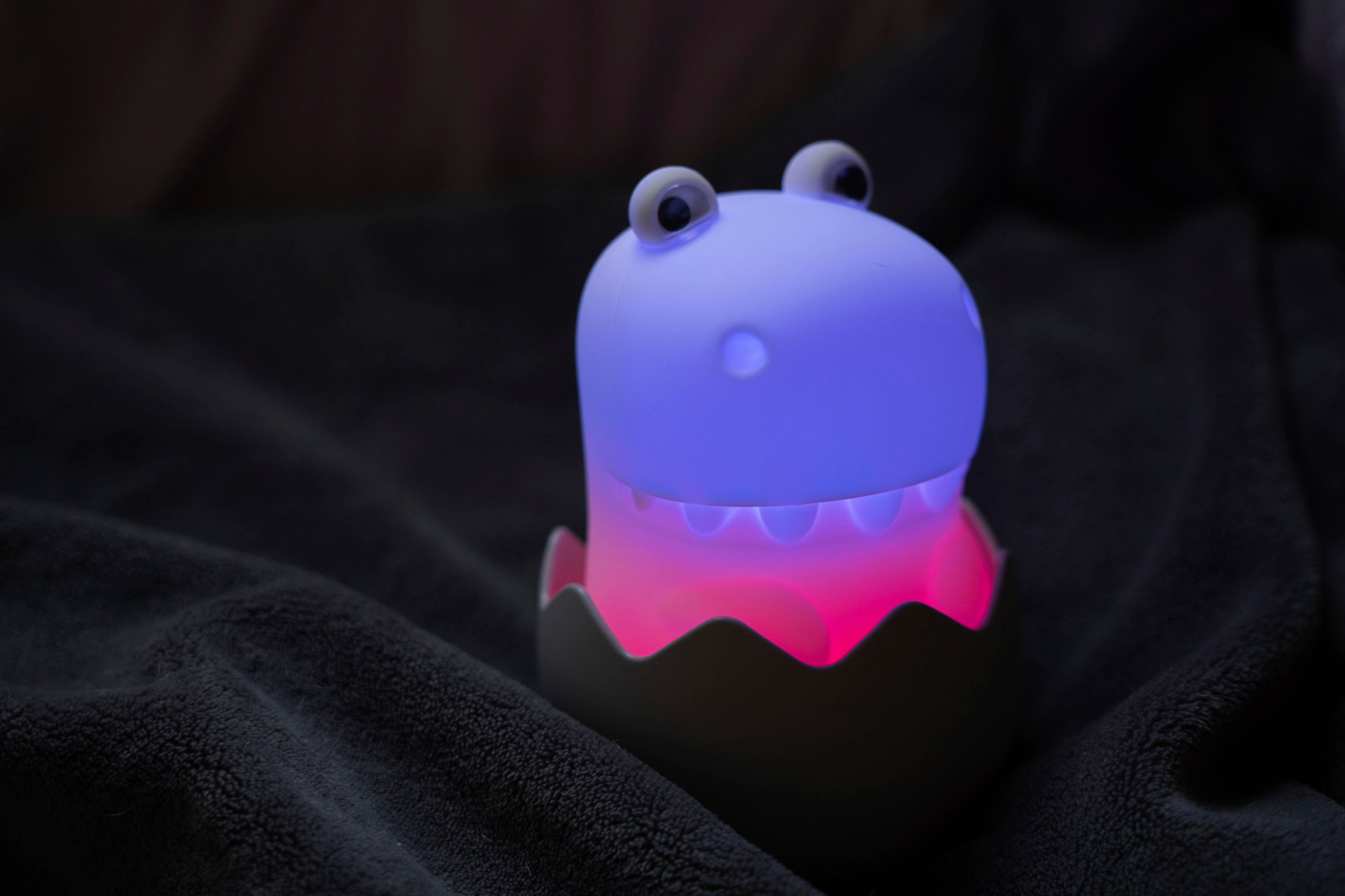Freundliches, Farbwechsel, Licht Dino, reduziertes (schlaffreundlich) Nachtlicht Design LED LED niermann + Nachtlicht fest Angenehmes integriert, Diggy
