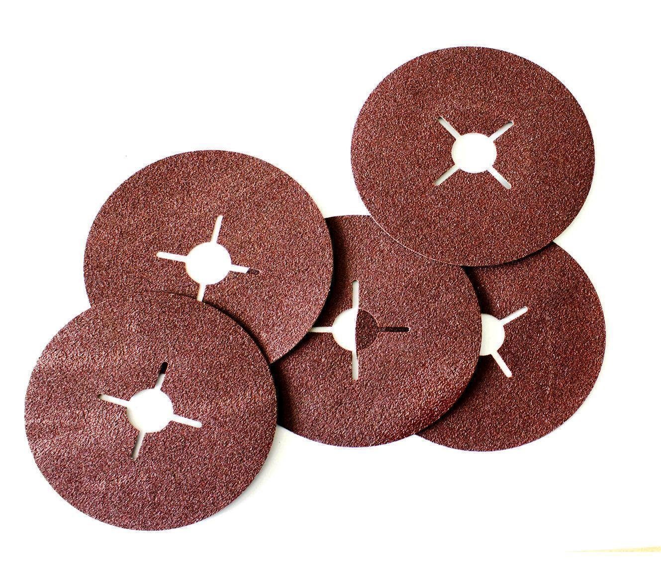 VaGo-Tools Schleifscheibe Fiberscheiben Schleifscheiben 125mm P36 25 St.
