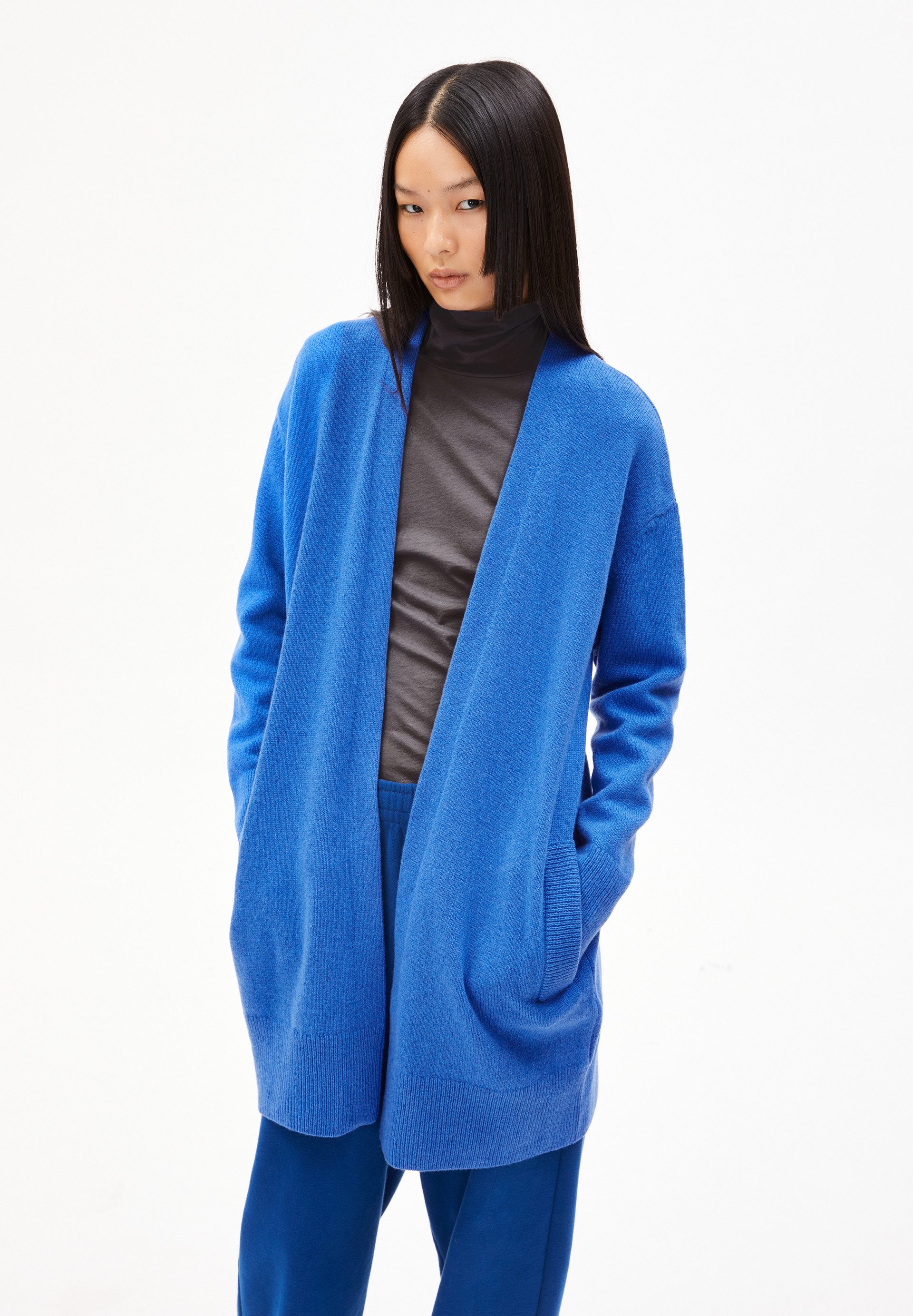 Cardigan KASSANDRAA Strickjacke Loose Fit aus Bio-Woll Mix