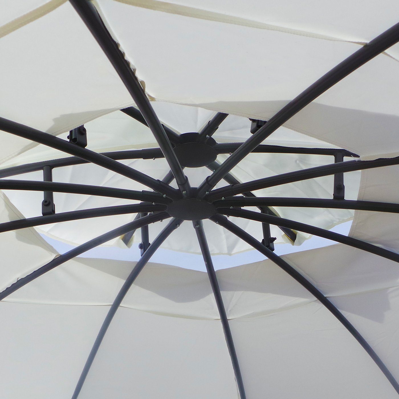Swing&Harmonie Pavillon LED - Pavillon Ø 350cm Lavo Garten Pavillion Rund, Solar Pavilion Gartenzelt Designer Pavilon – Bild 5 von 5