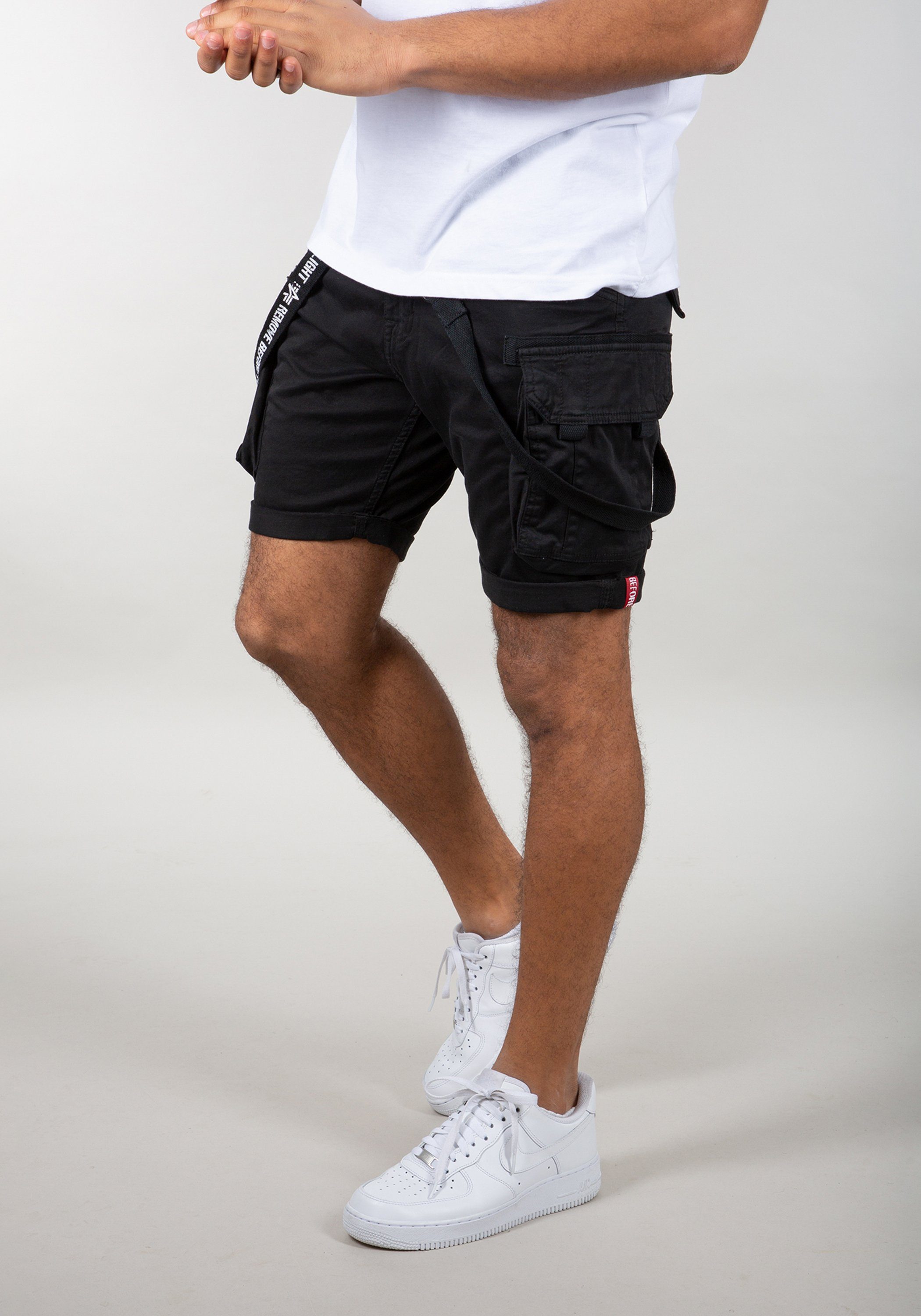 Alpha Industries Shorts Alpha - Industries black Short Shorts Utility Men